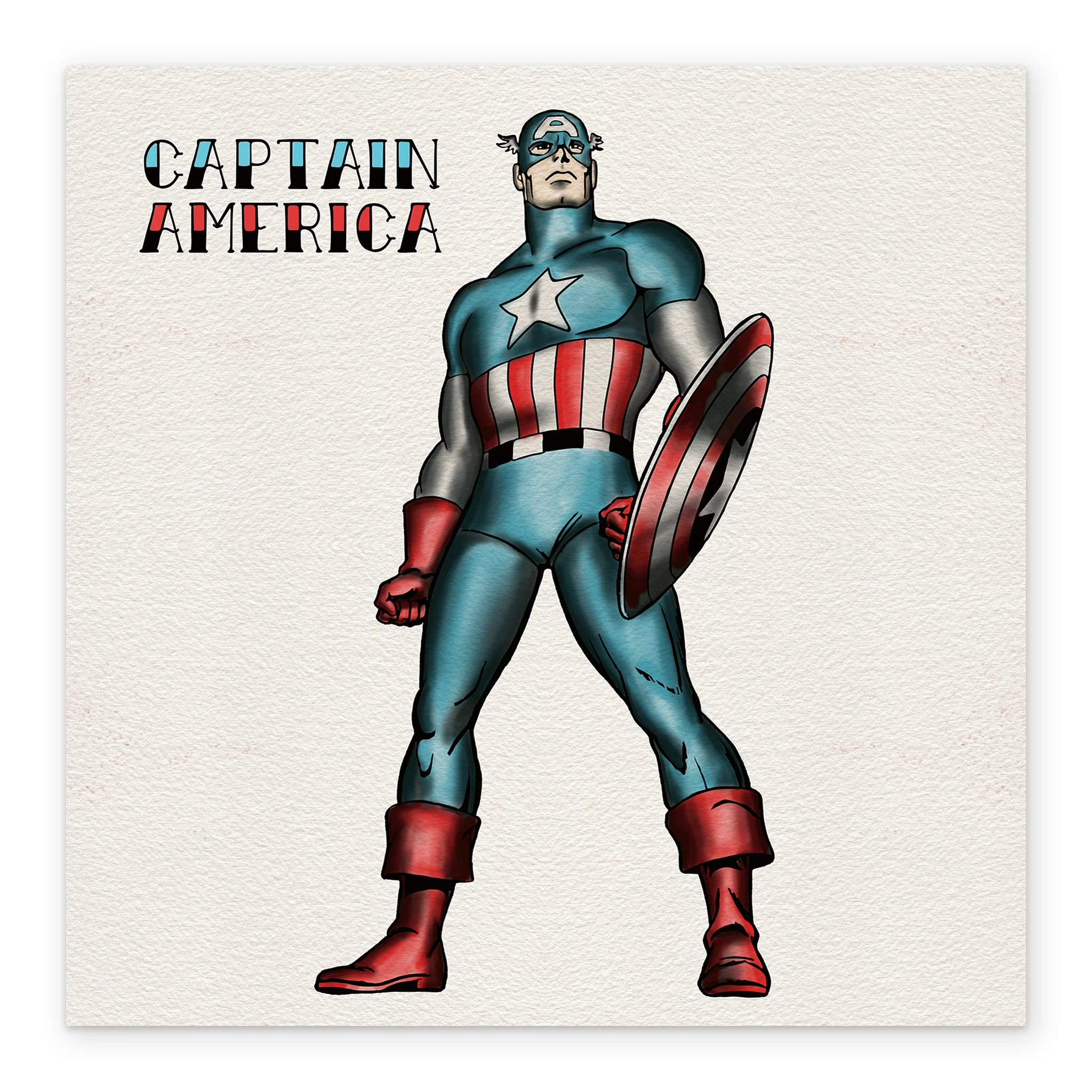 Personalised Marvel Captain America Hero Birthday Card - Image 2