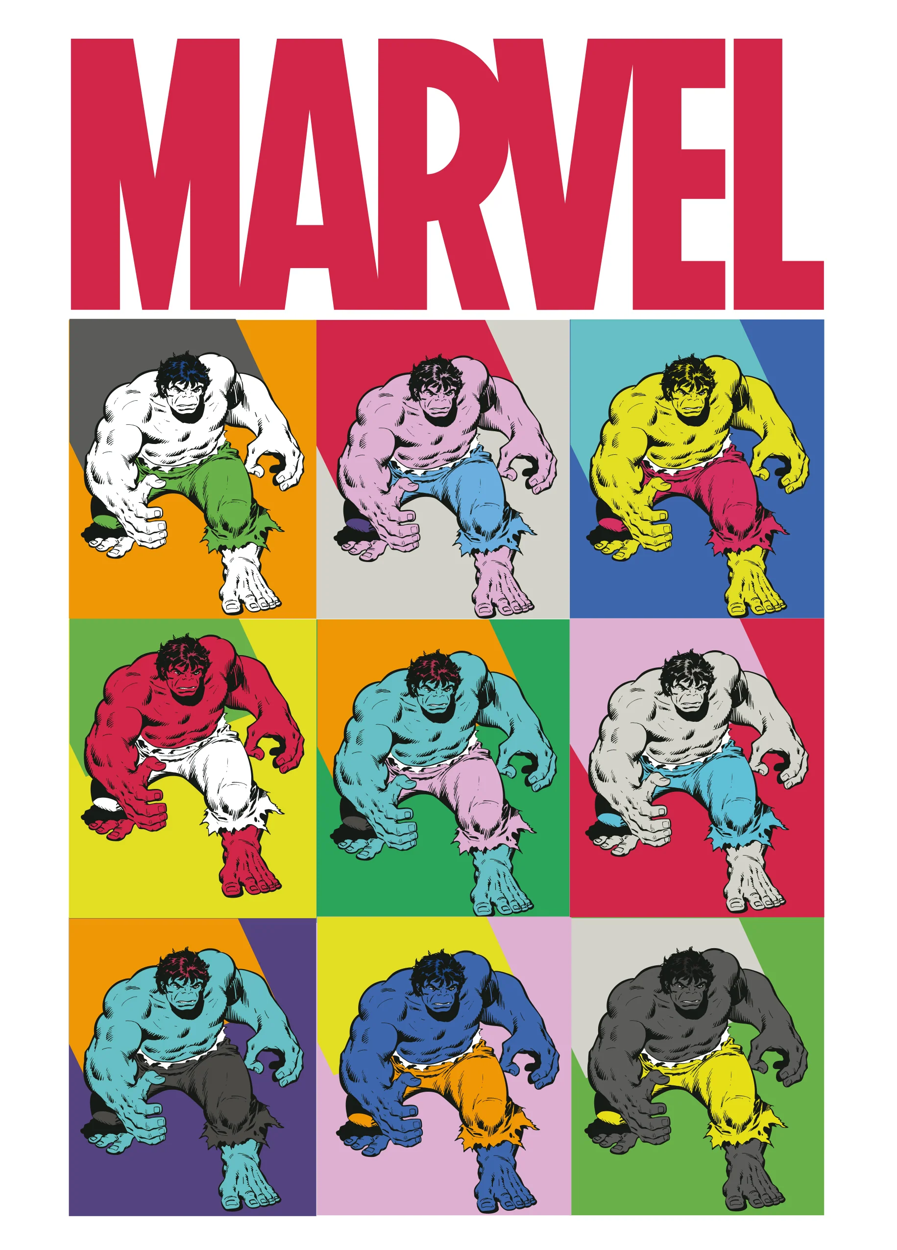 Personalised Marvel Comics Hulk Colourful Pop Art Birthday Card