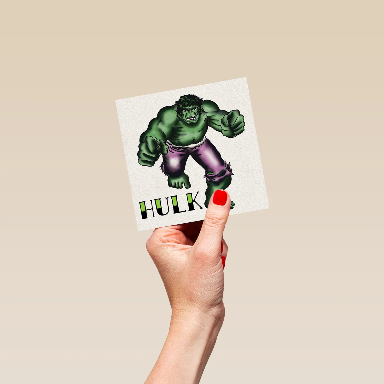 Personalised Marvel Incredible Hulk Hero Birthday Card - Image 4