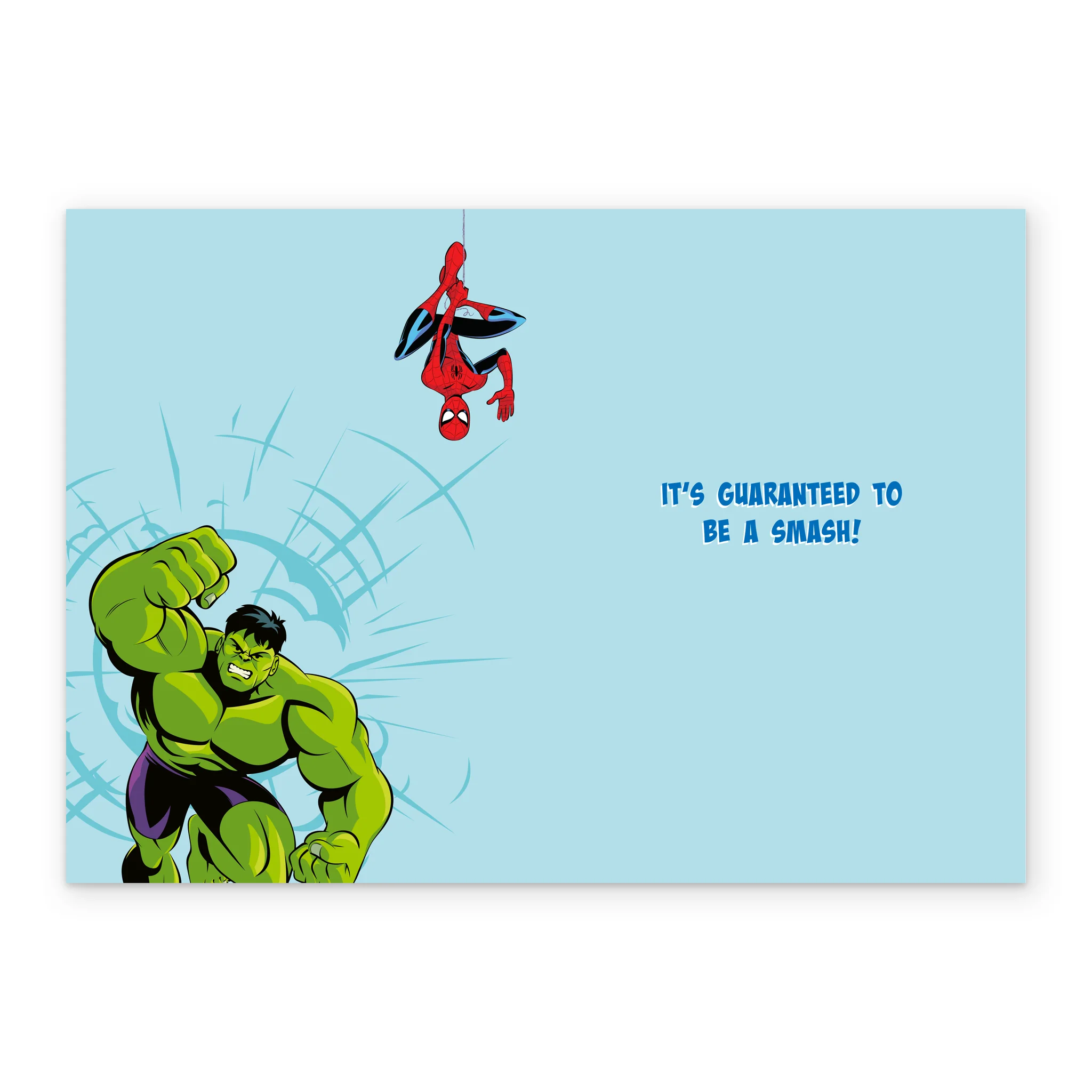 Personalised MARVEL 'Incredible Hulk & Spider-Man Design' Birthday Card for Kids - Image 3