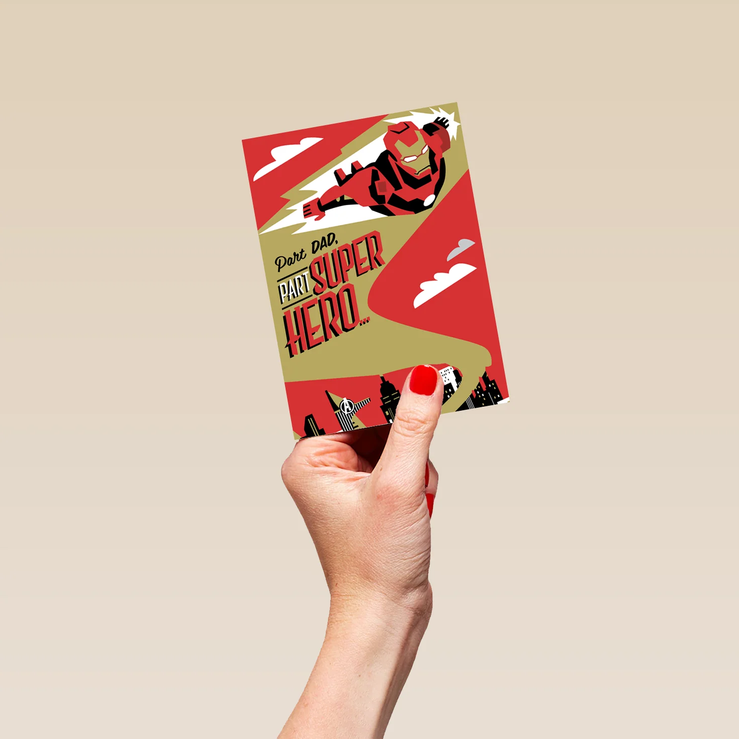 Personalised MARVEL Iron Man Father's Day Card For Dad - Image 4