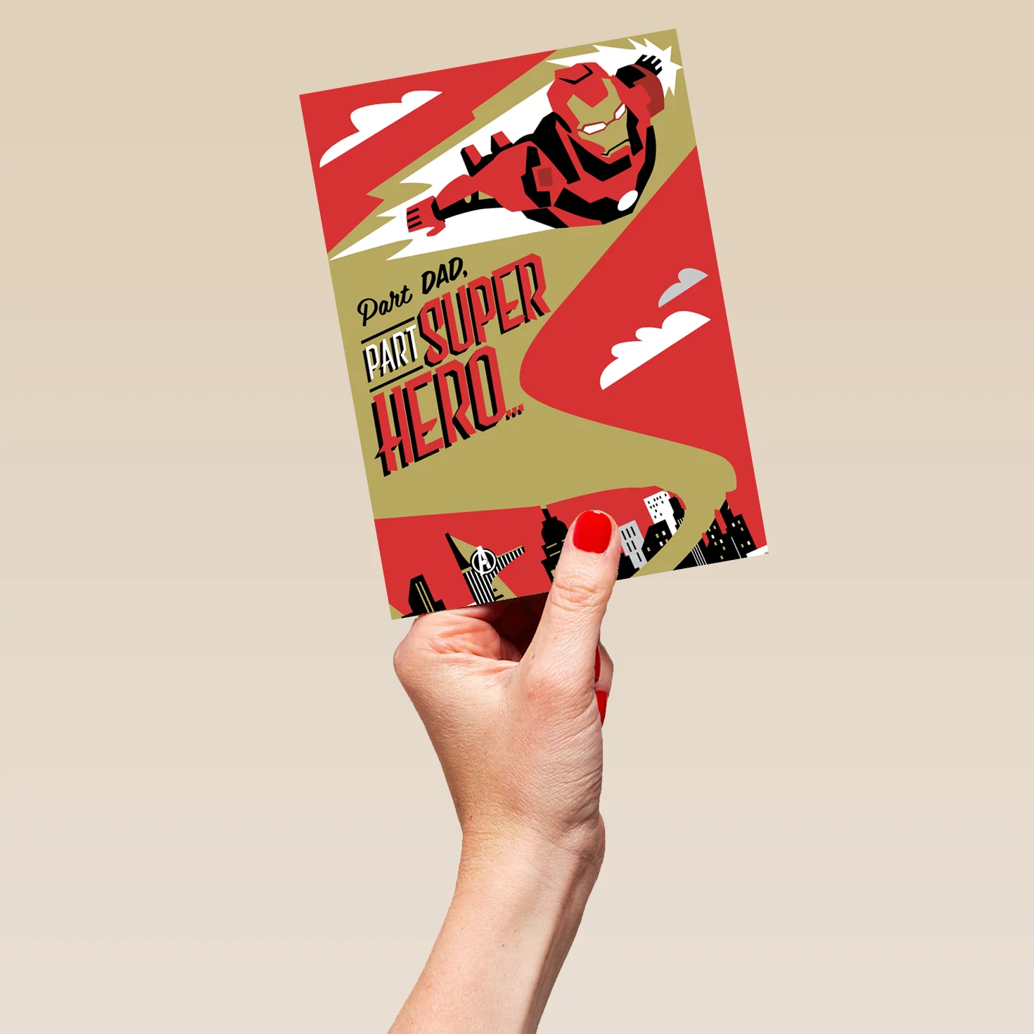Personalised MARVEL Iron Man Father's Day Card For Dad - Image 5