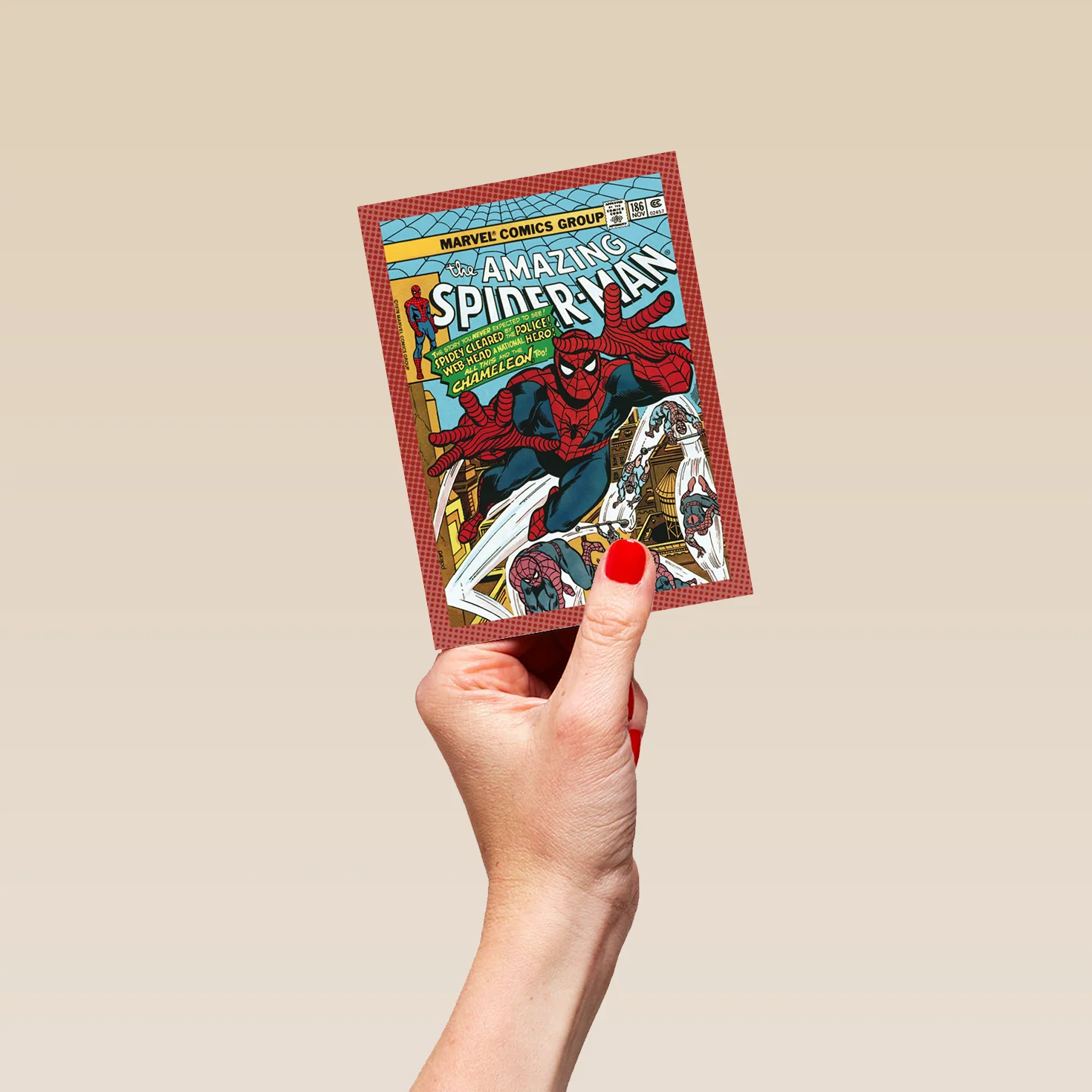 Personalised MARVEL Spider-Man Comic Book Father's Day Card - Image 4