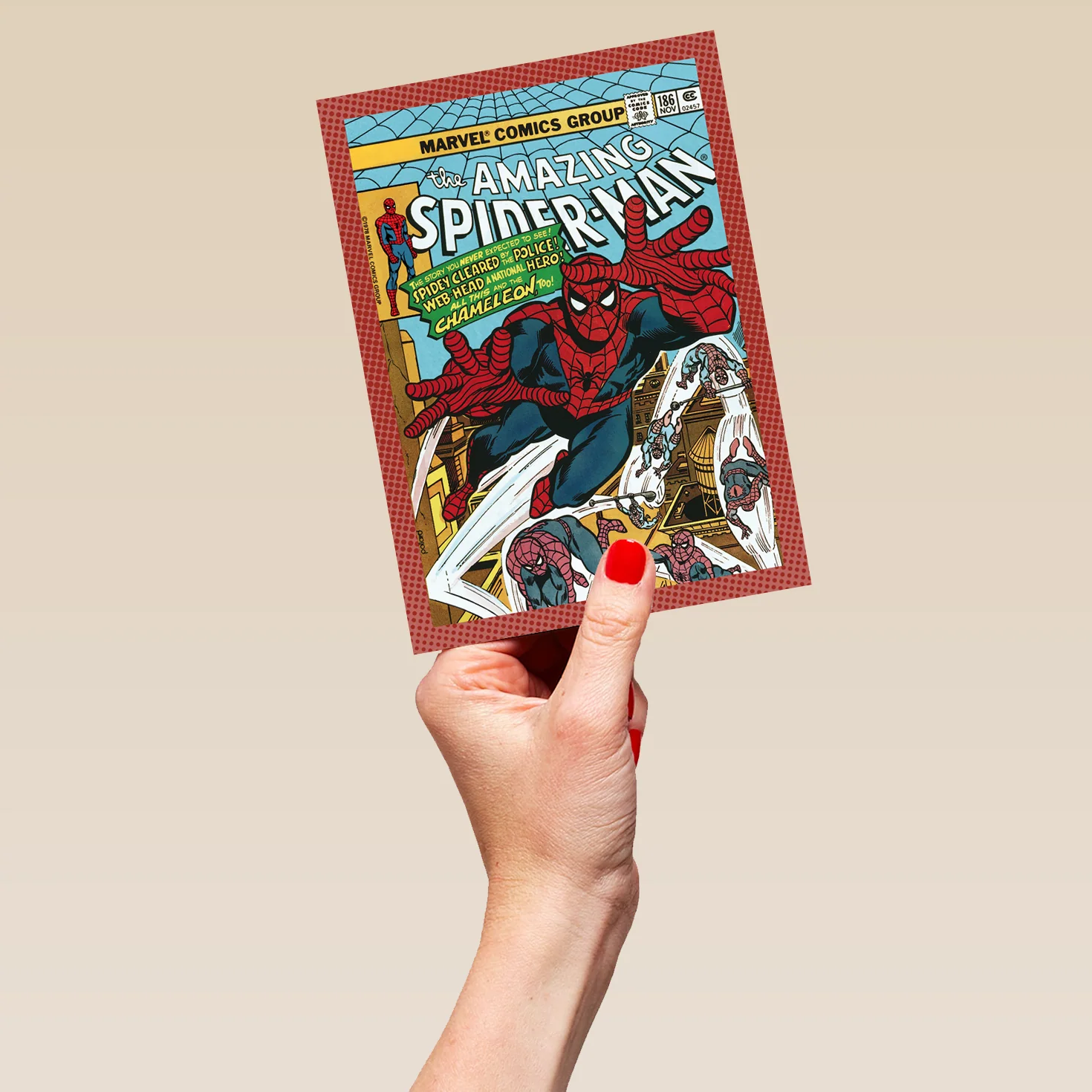 Personalised MARVEL Spider-Man Comic Book Father's Day Card - Image 5