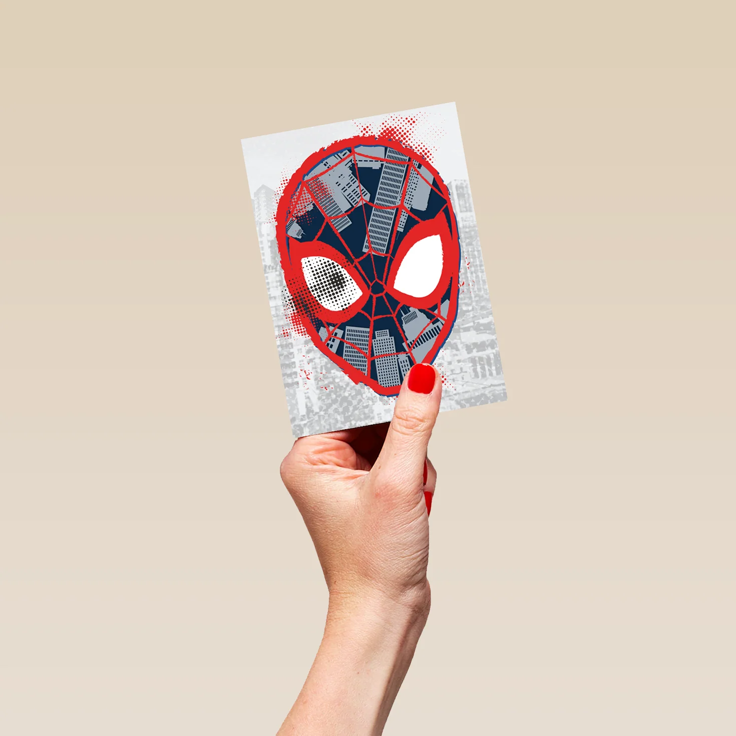 Personalised Marvel Spider-Man Mask Card - Image 4