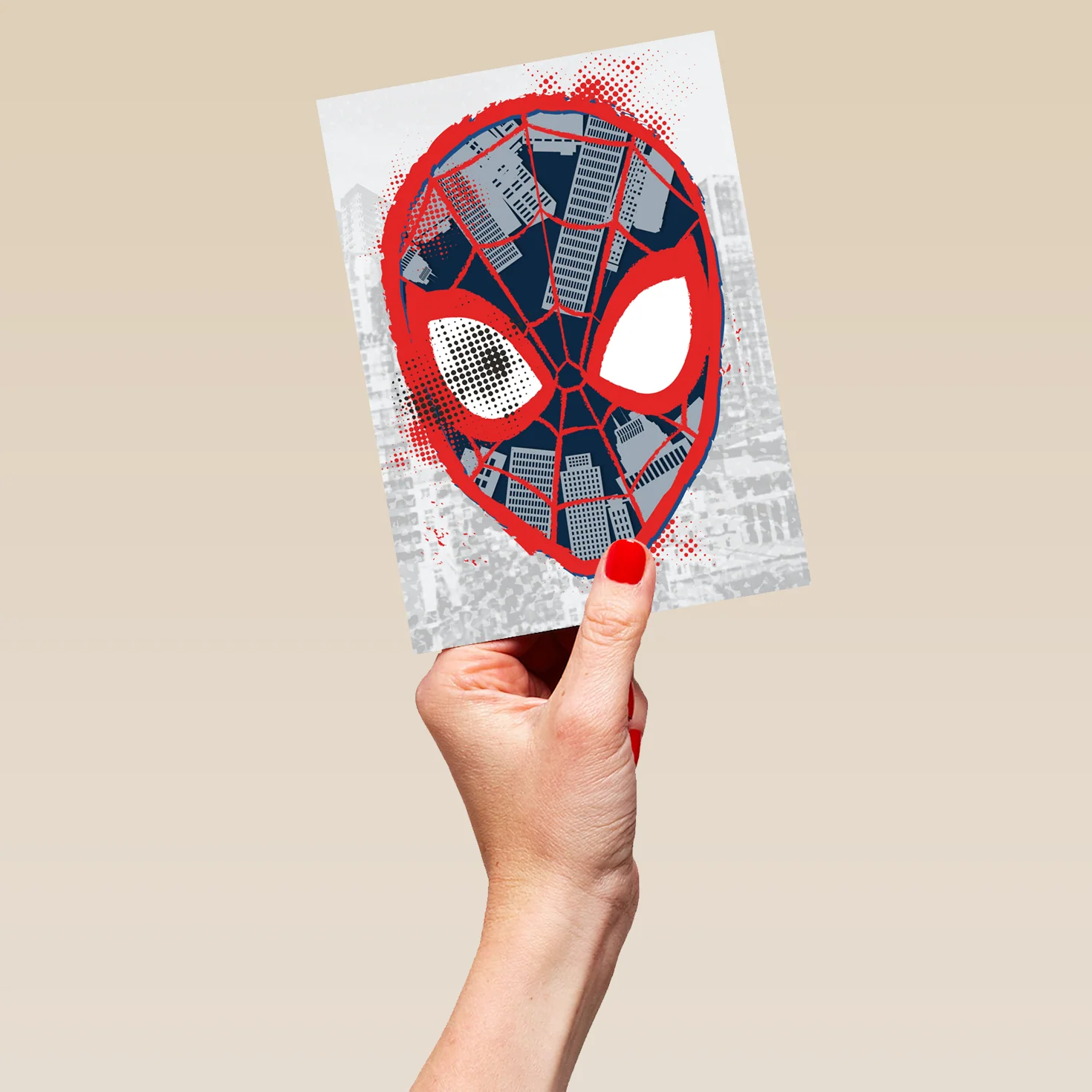 Personalised Marvel Spider-Man Mask Card - Image 5