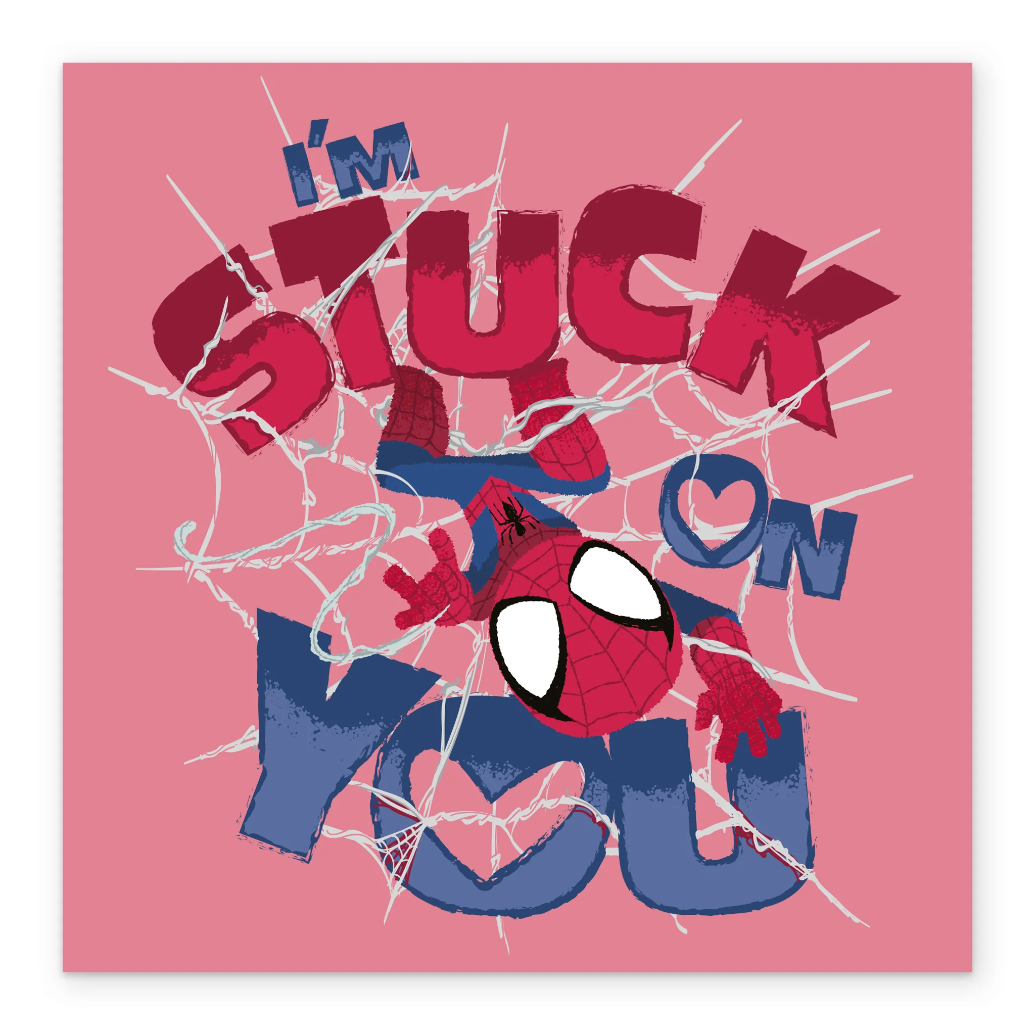 Personalised MARVEL Spider-Man 'Stuck On You' Valentine's Day Card - Image 2