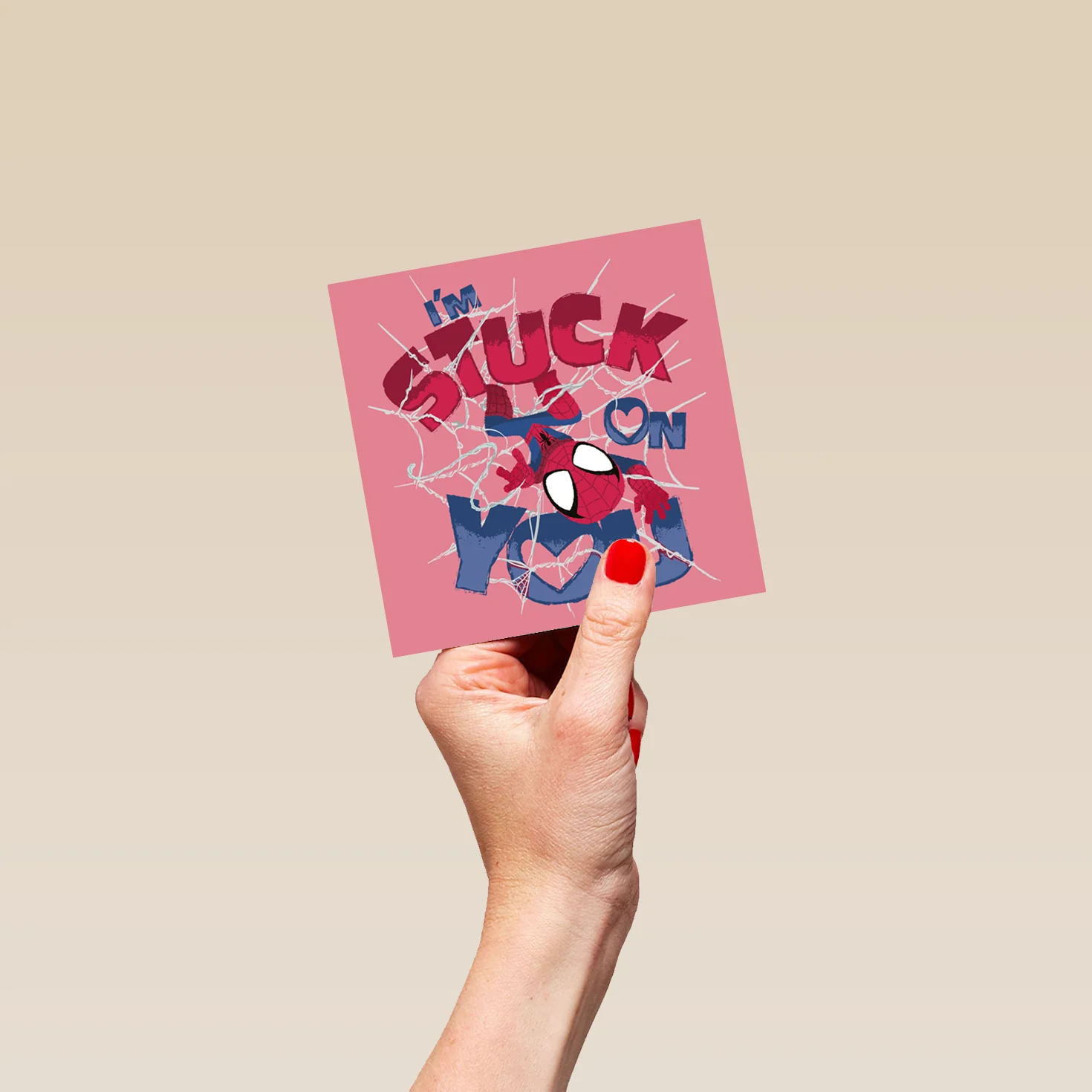 Personalised MARVEL Spider-Man 'Stuck On You' Valentine's Day Card - Image 4
