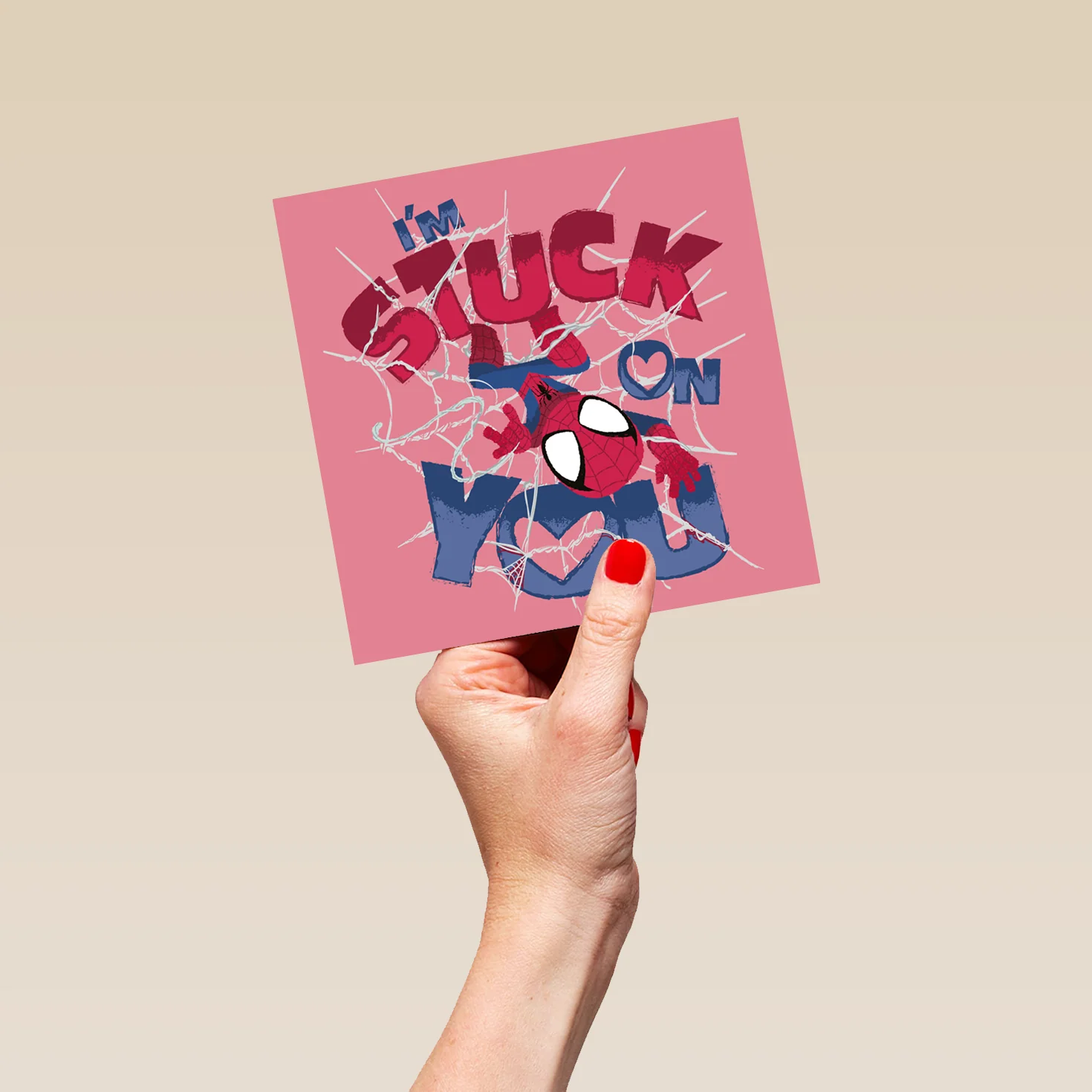 Personalised MARVEL Spider-Man 'Stuck On You' Valentine's Day Card - Image 5