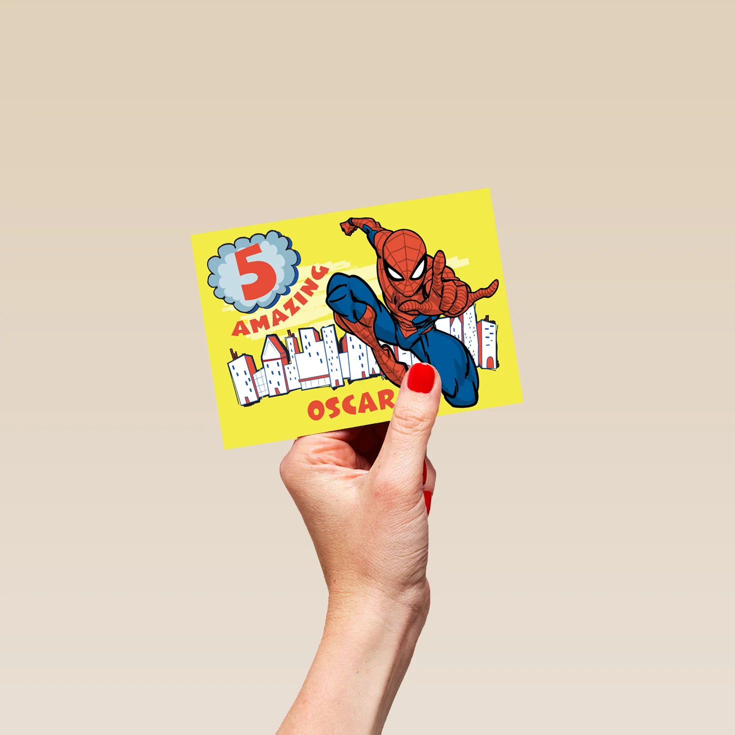 Personalised MARVEL Spider-Man Super Hero Birthday Card - Image 4
