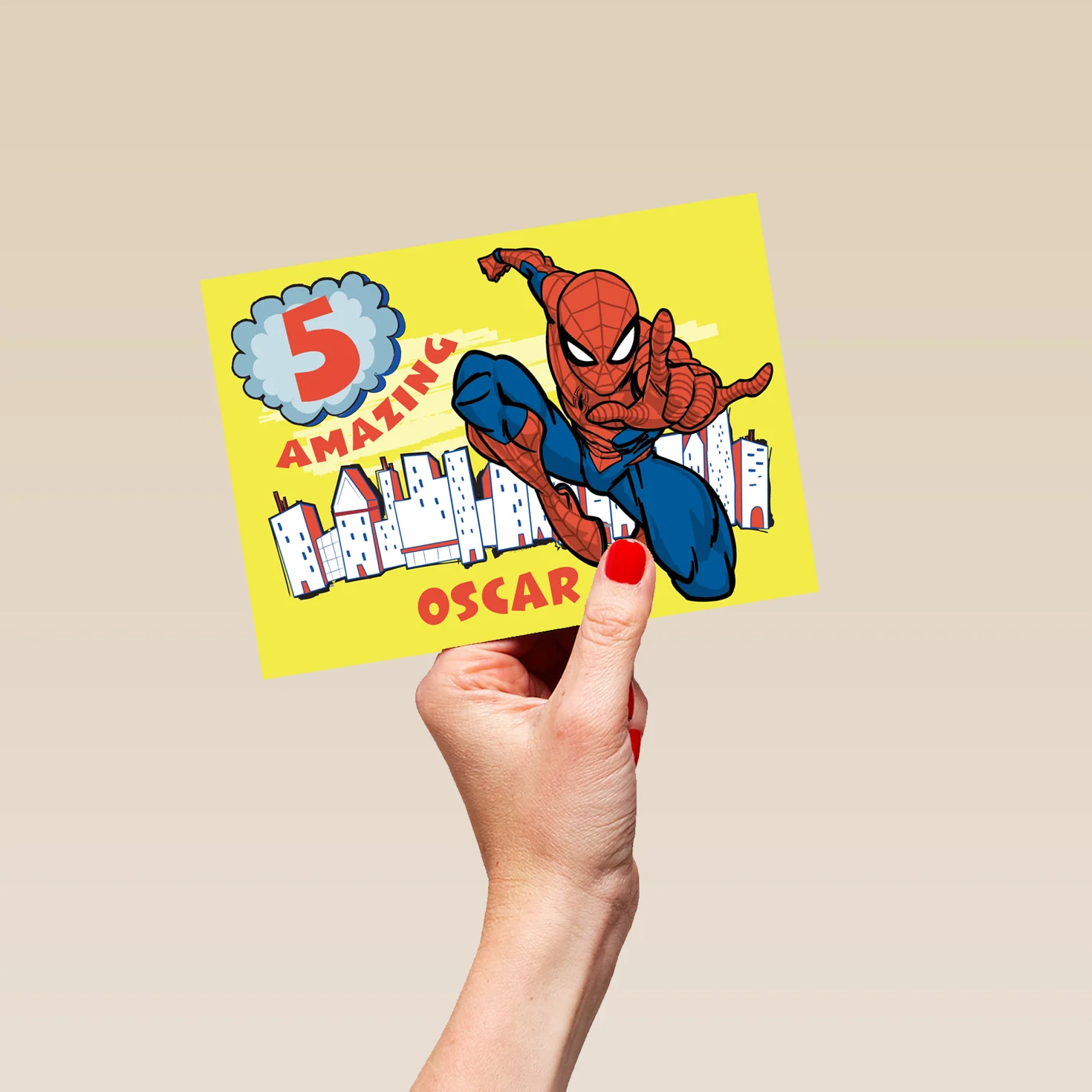 Personalised MARVEL Spider-Man Super Hero Birthday Card - Image 5
