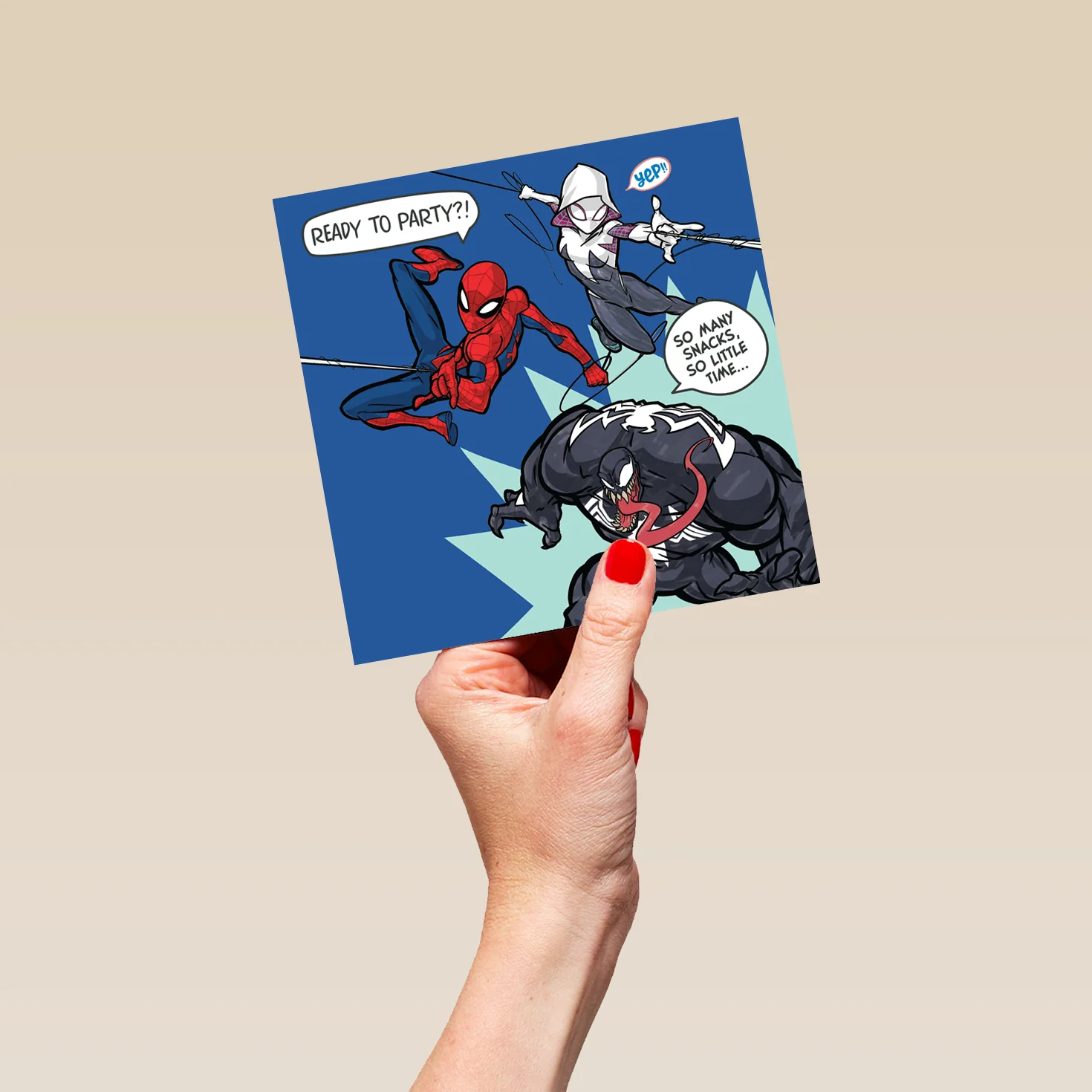 Personalised Marvel Spider-Man Venom Birthday Card - Image 5