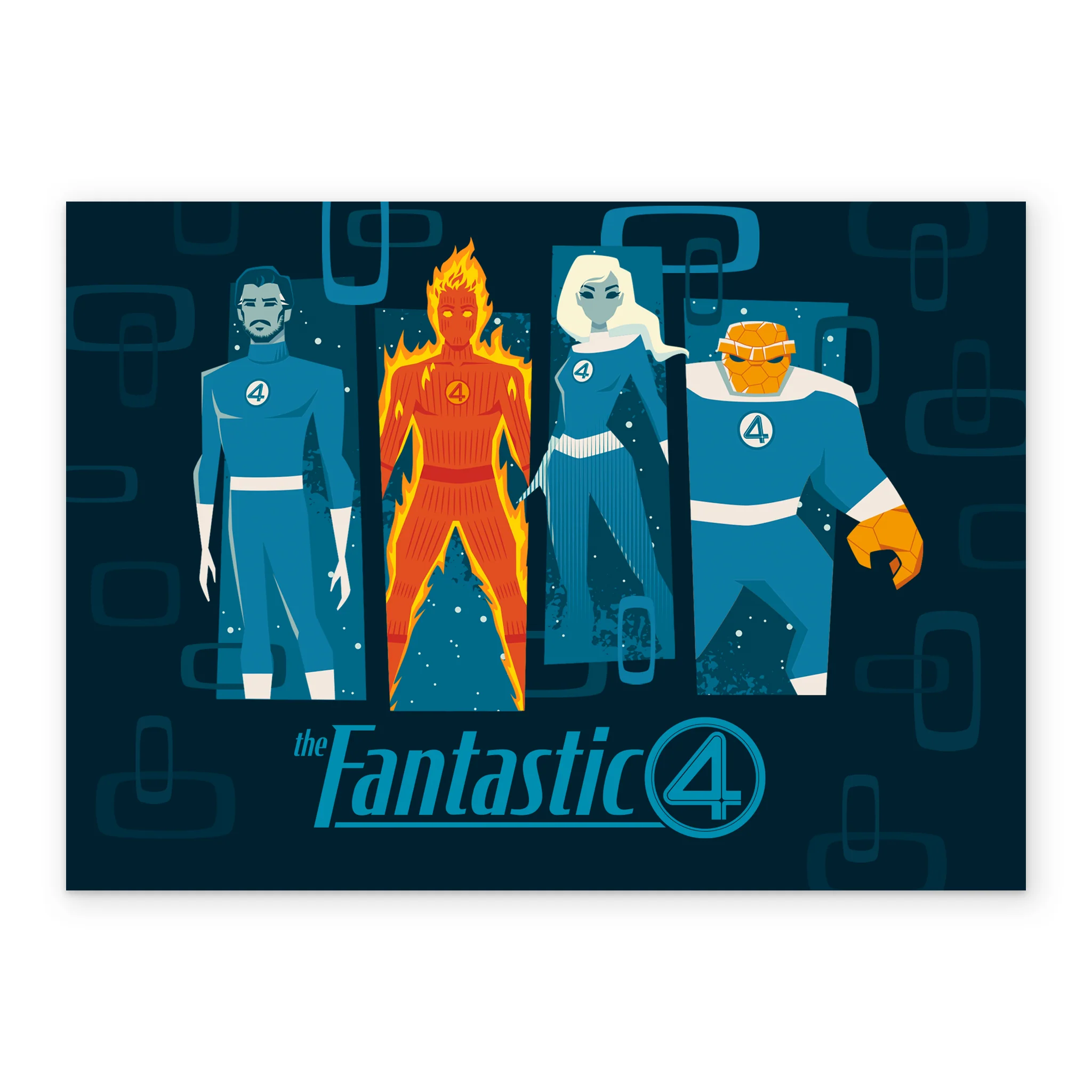 Personalised MARVEL The Fantastic 4 Retro-Style Illustrated Birthday Card - Image 2