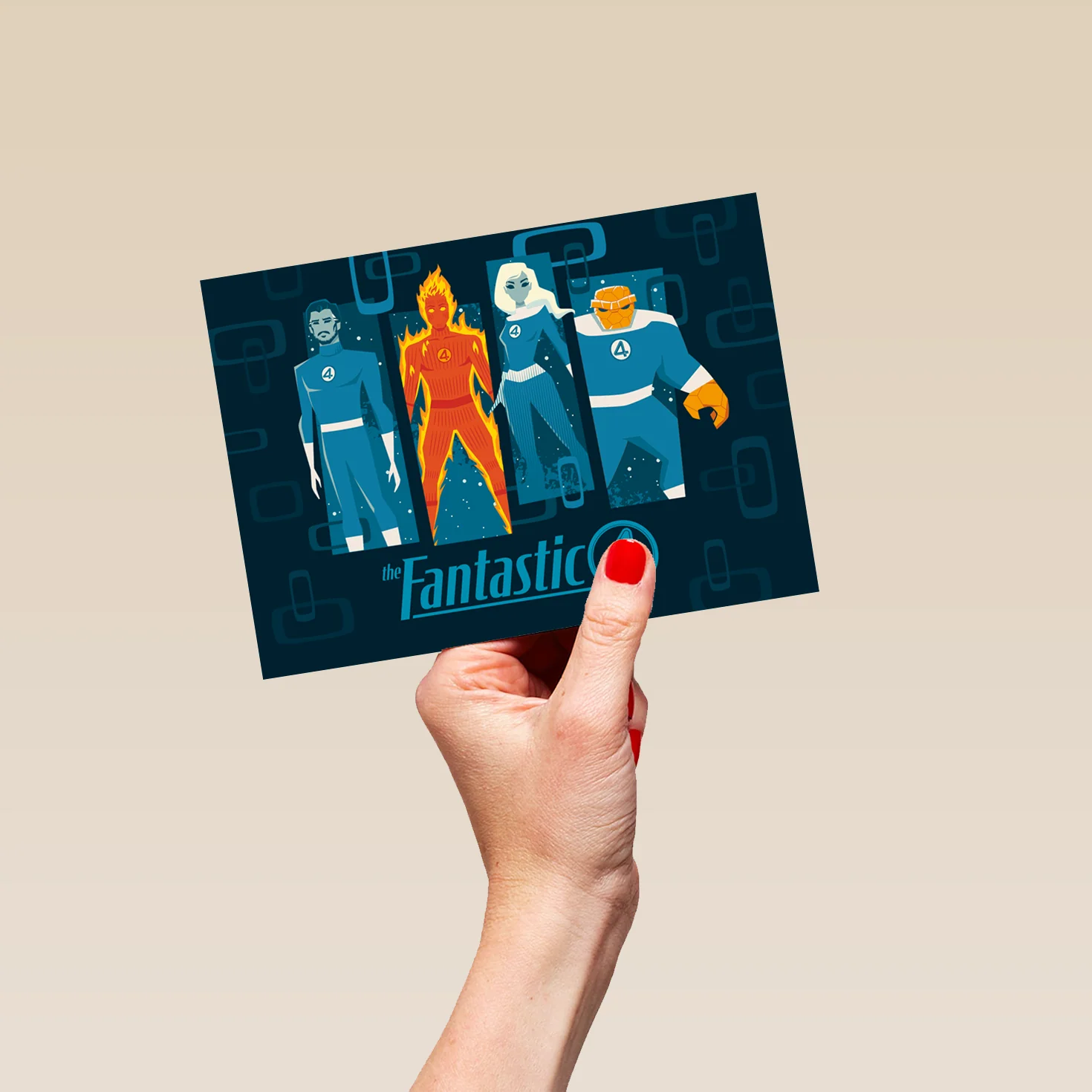 Personalised MARVEL The Fantastic 4 Retro-Style Illustrated Birthday Card - Image 5
