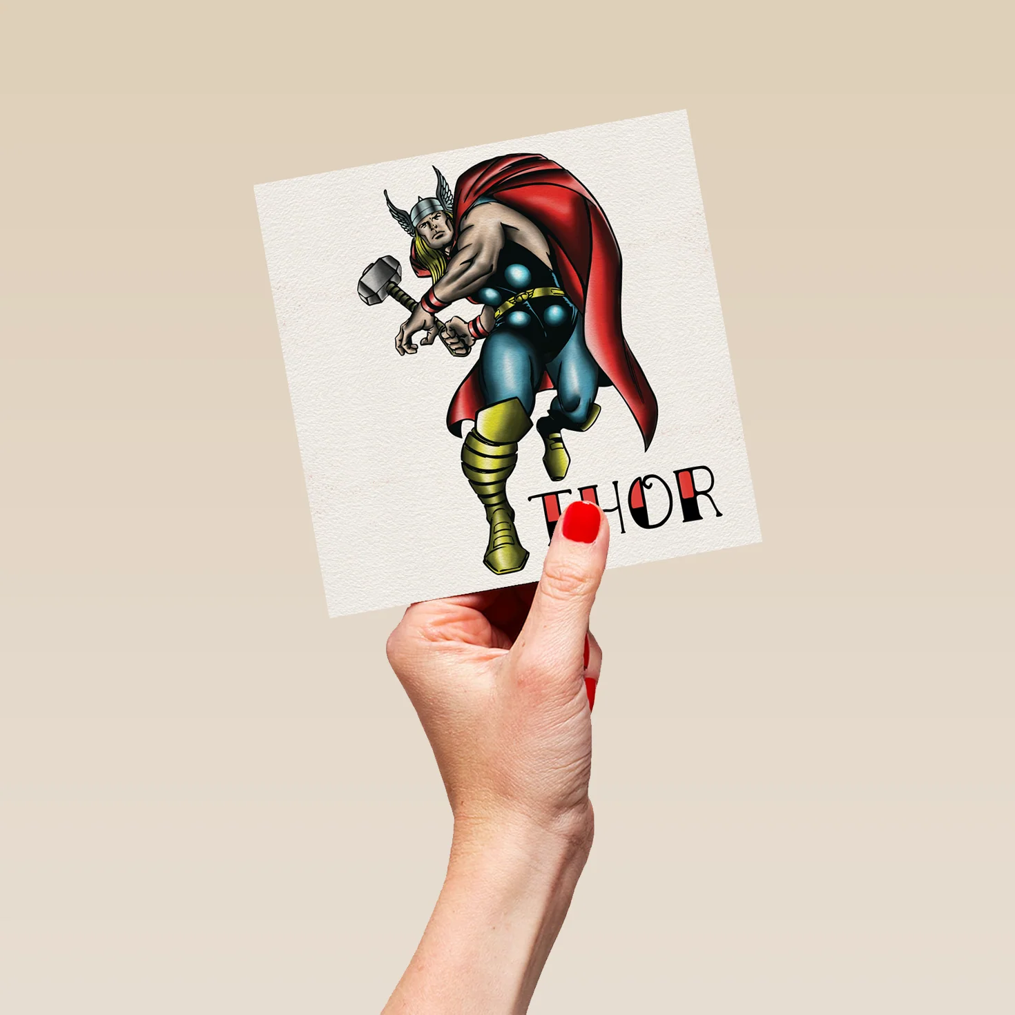 Personalised Marvel Thor Hero Birthday Card - Image 5