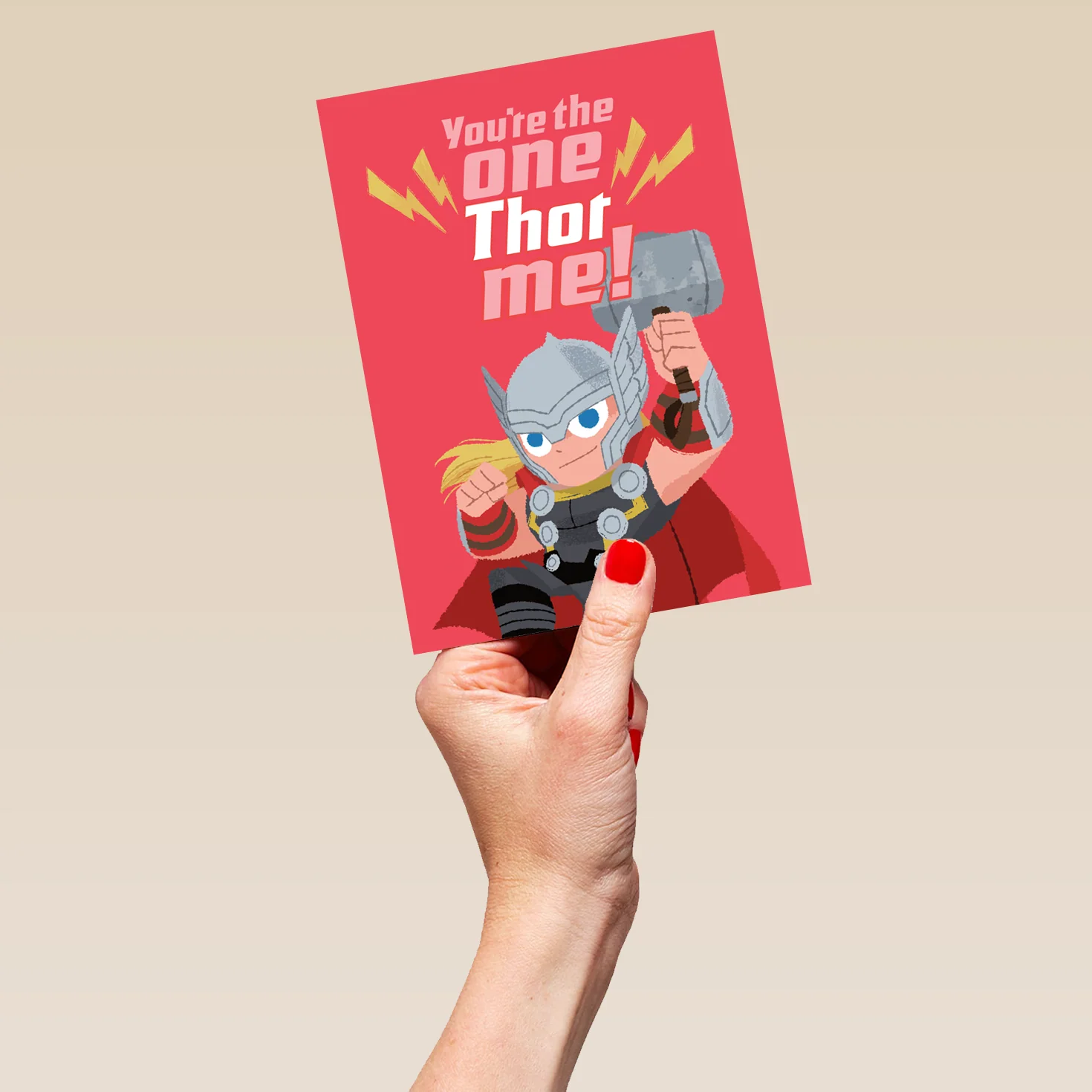 Personalised MARVEL 'You're the one Thor me' Valentine's Day Card - Image 5