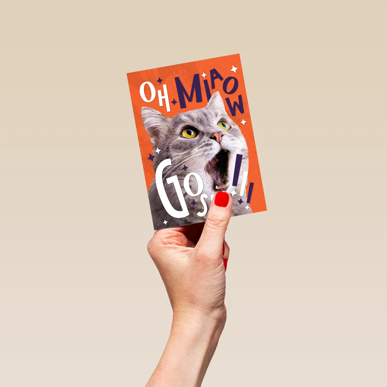 Personalised Meow! Kids Birthday Card - Image 4