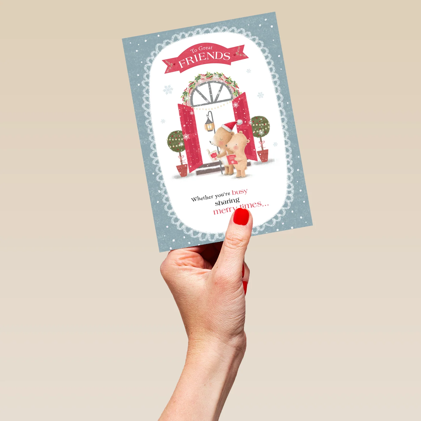 Personalised Merry Christmas Friends Card - Image 5