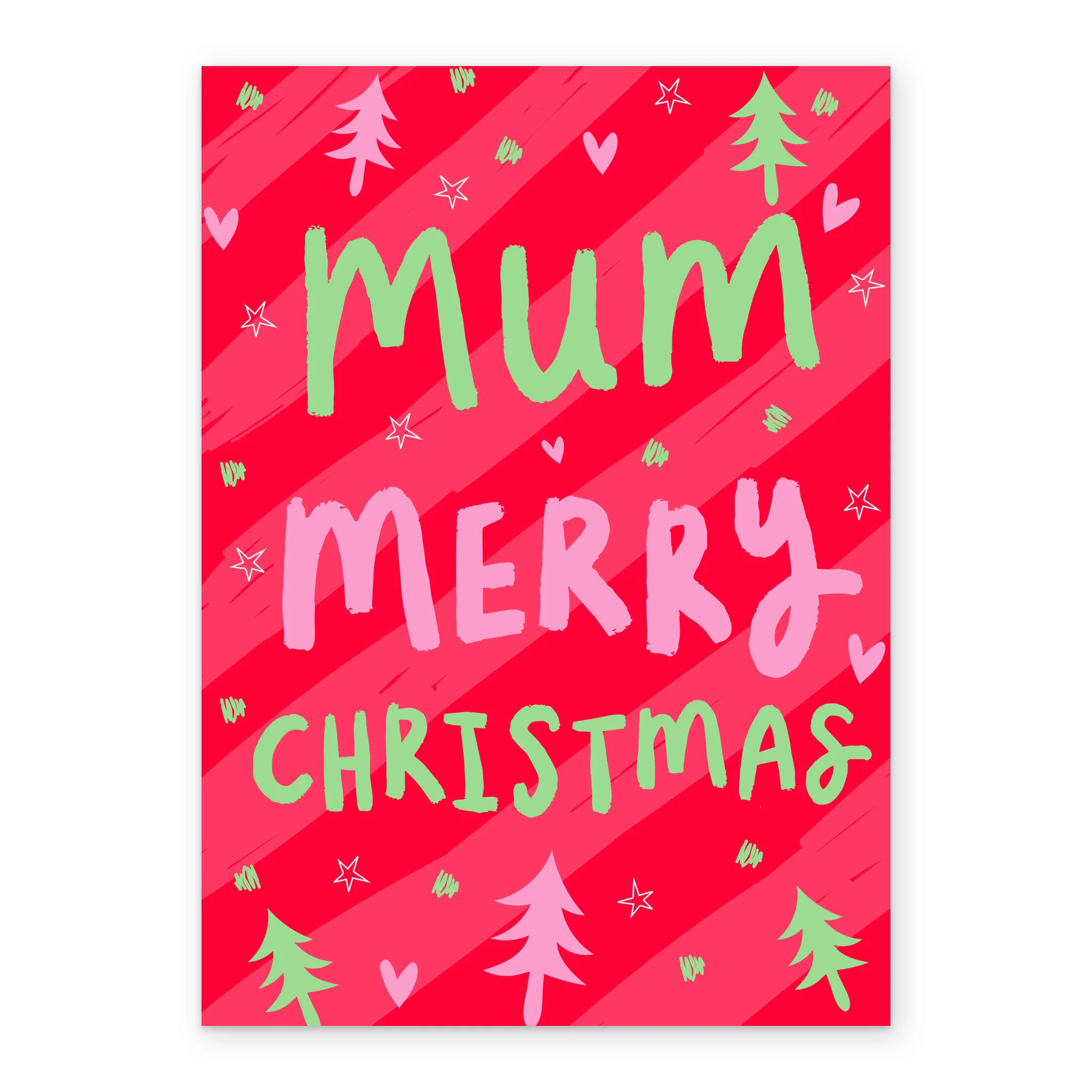 Personalised Merry Christmas Mum Card - Image 2