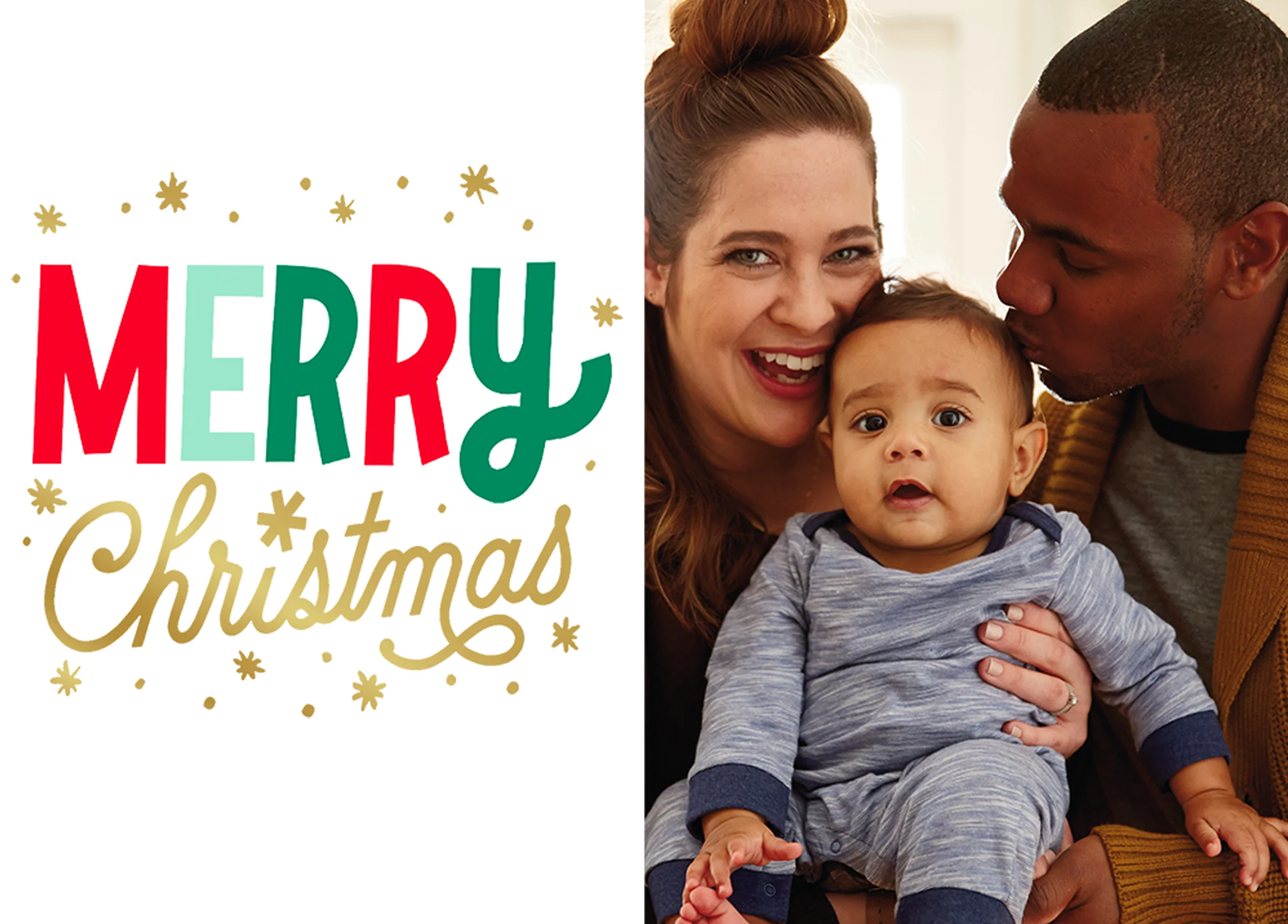 Personalised Merry Christmas Photo Christmas Card