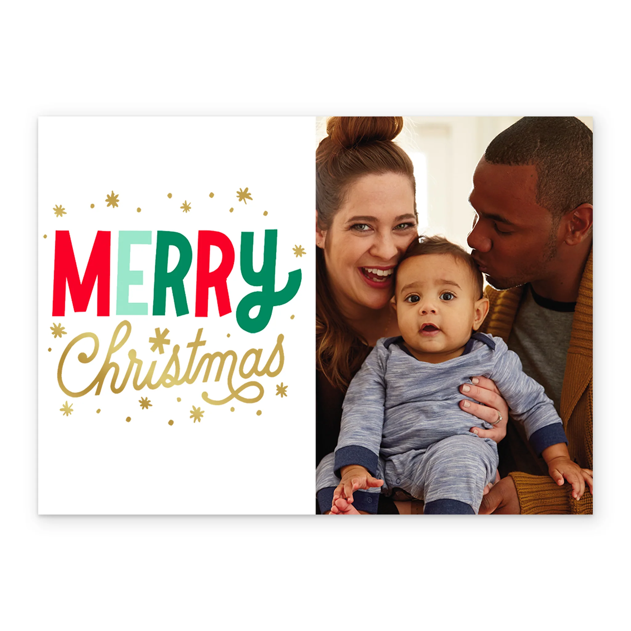 Personalised Merry Christmas Photo Christmas Card - Image 2