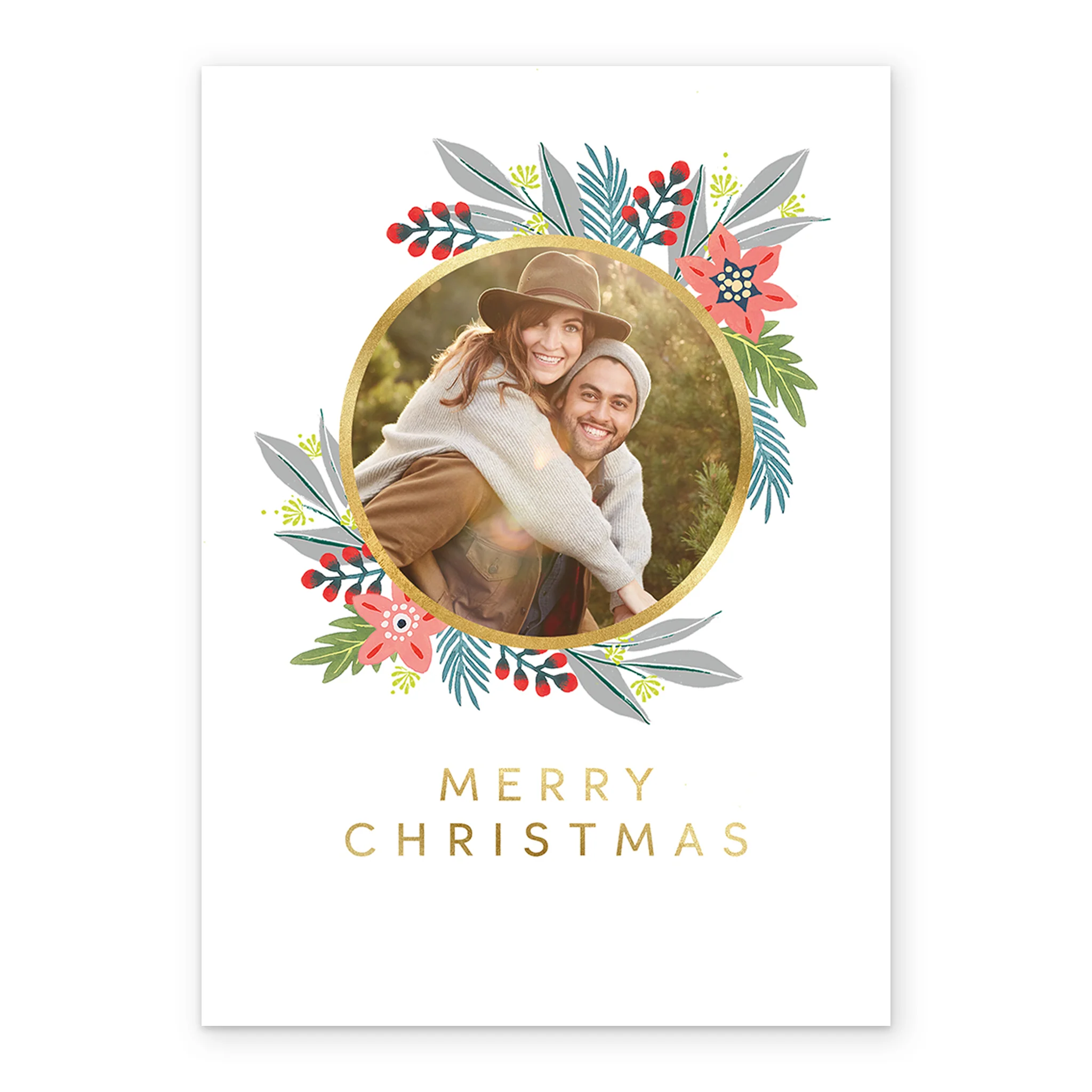 Personalised Merry Christmas Photo Upload Card - Image 2