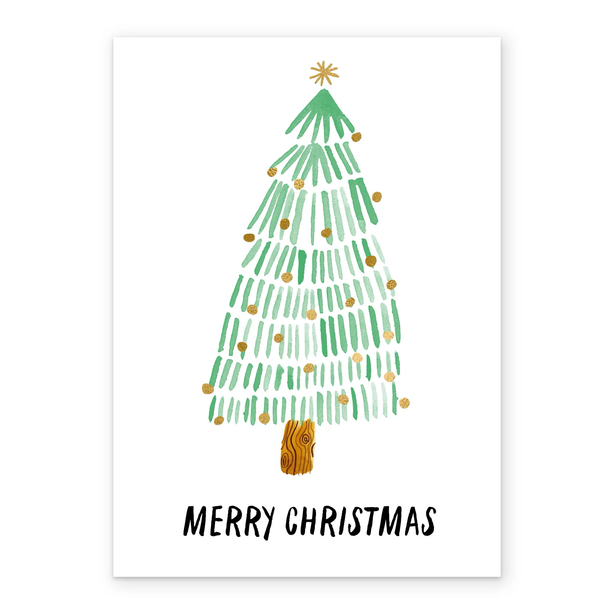 Personalised Merry Christmas Tree Card - Image 2