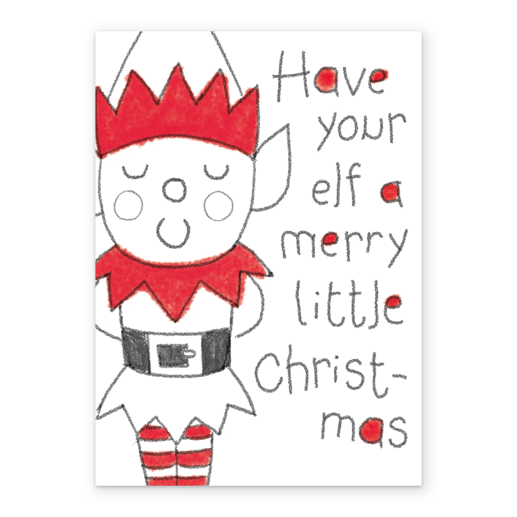 Personalised Merry Elf Christmas Card - Image 2
