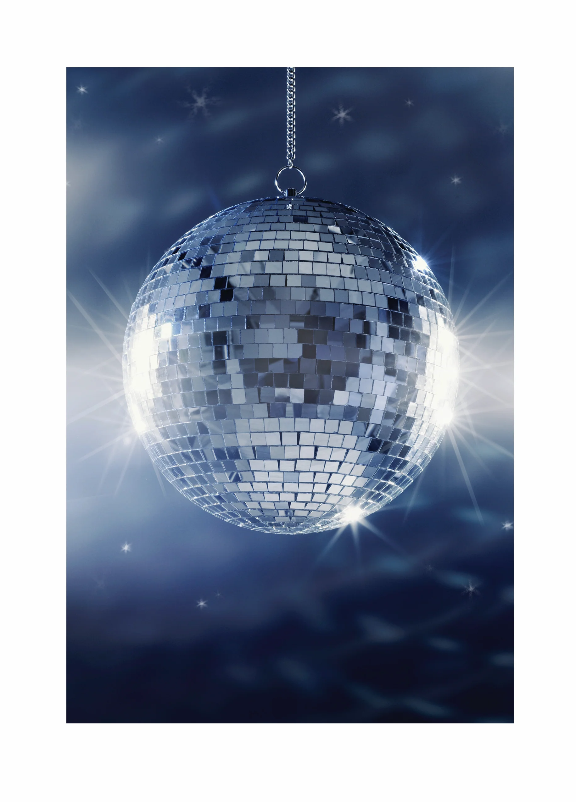 Personalised Mirrorball Blank Card