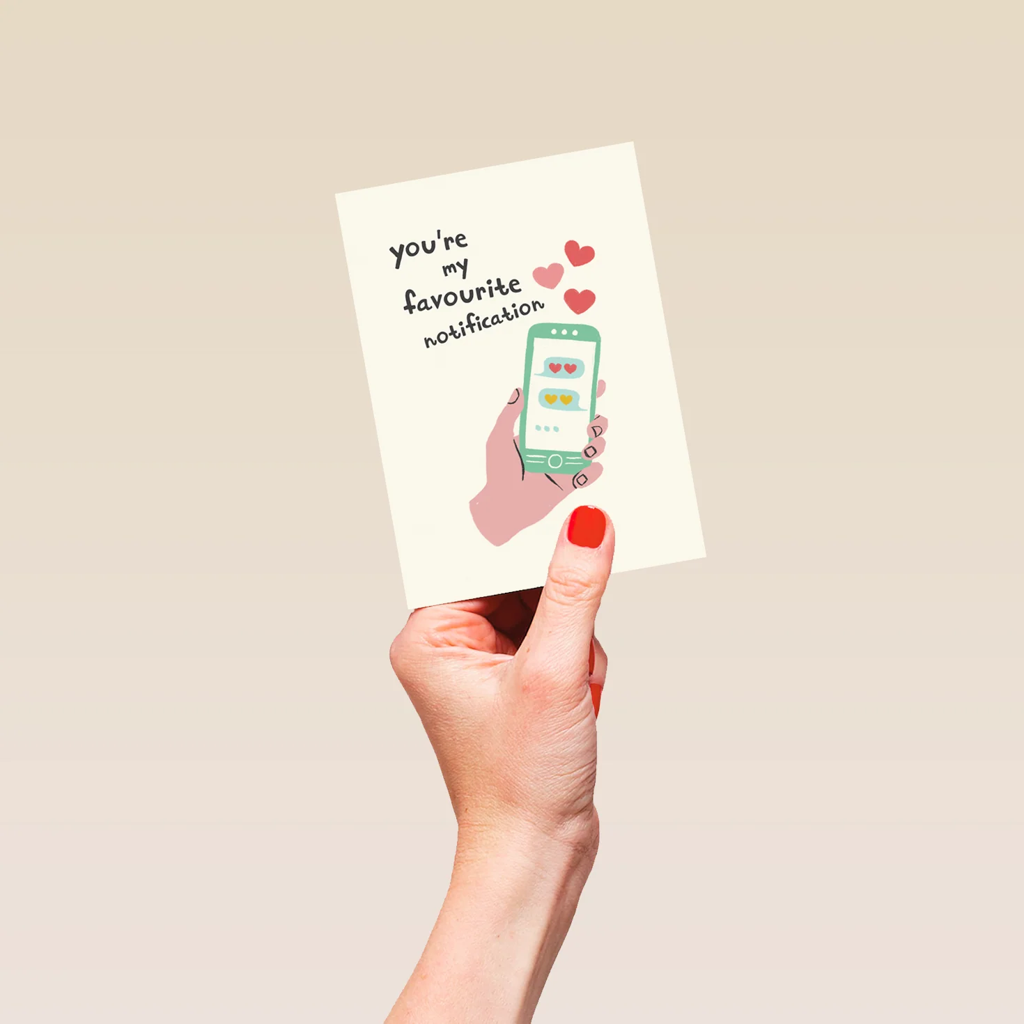 Personalised Mobile Phone Notification Valentine's Day Card - Image 4