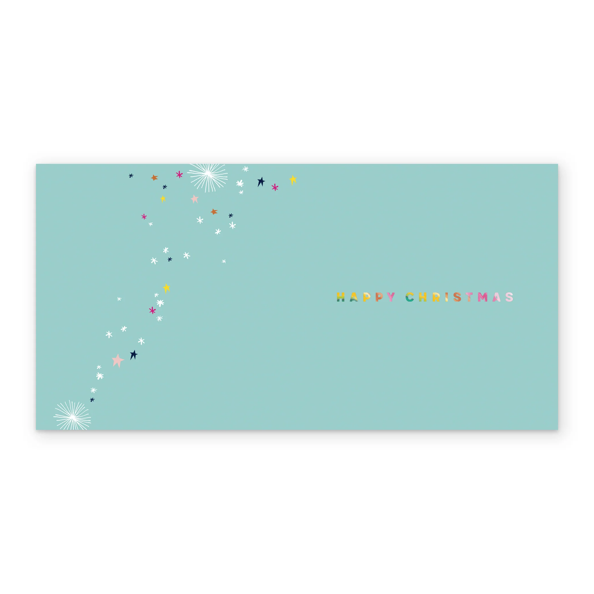 Personalised Modern Christmas Rainbow Fizz Get Festive Card - Image 3