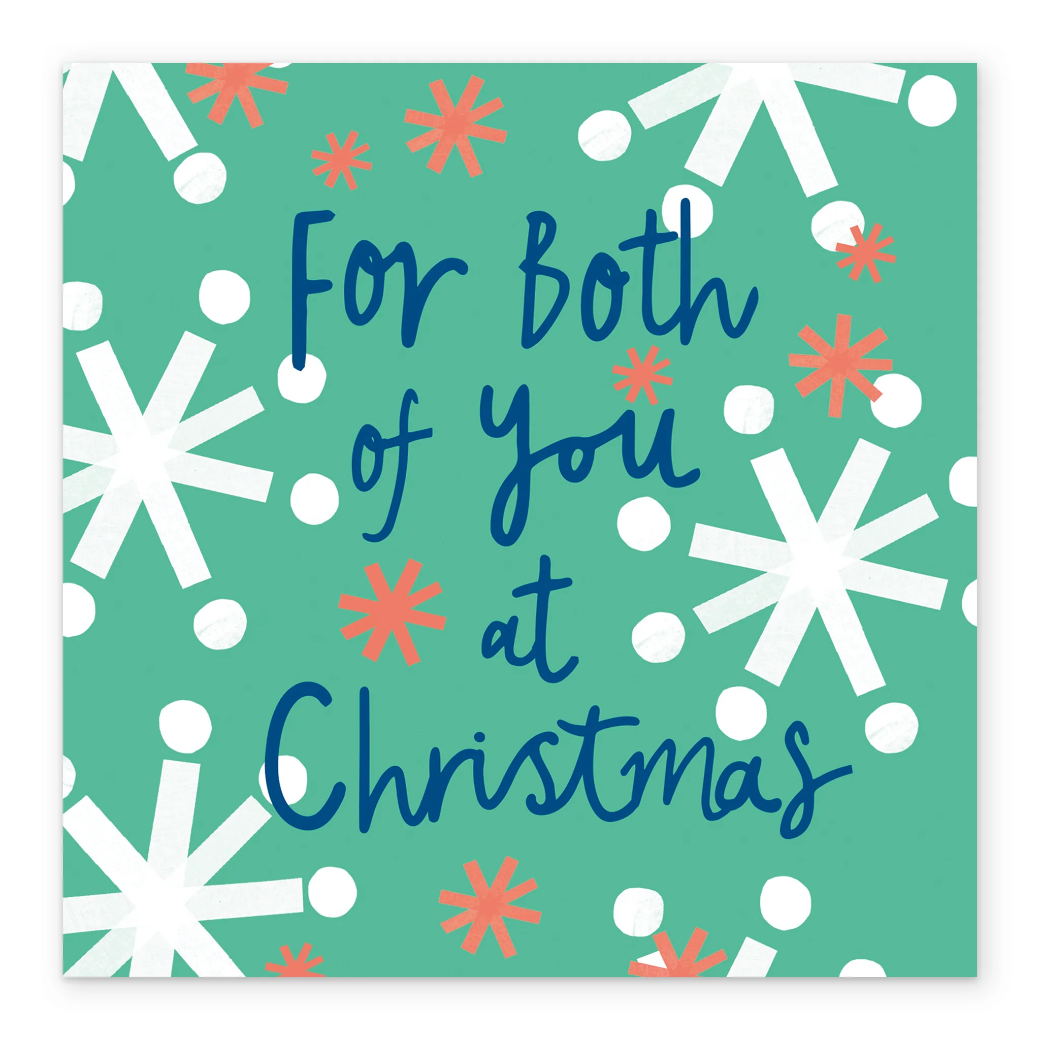Personalised Modern Christmas Retro Sputnik Stars To Both Card - Image 2