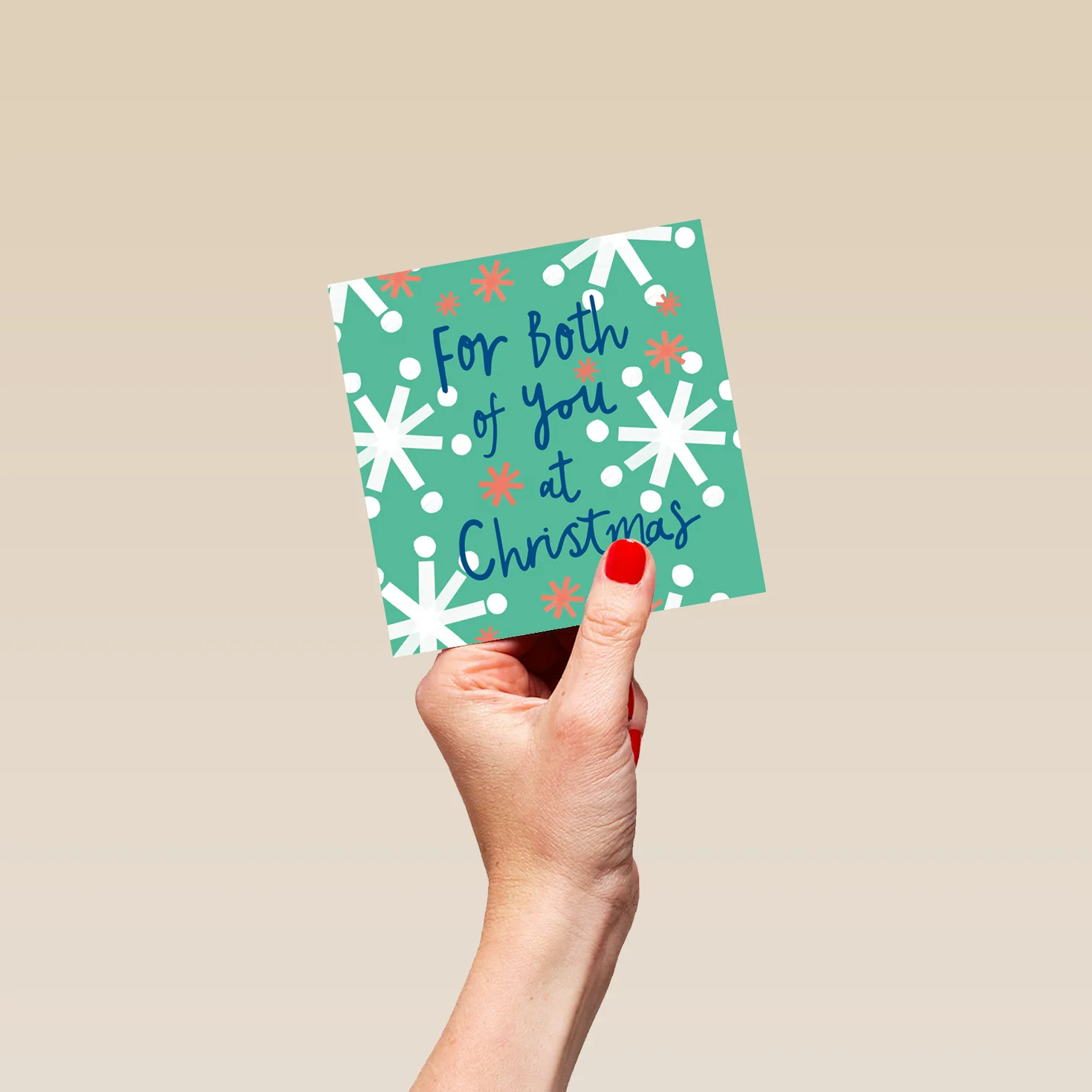 Personalised Modern Christmas Retro Sputnik Stars To Both Card - Image 4