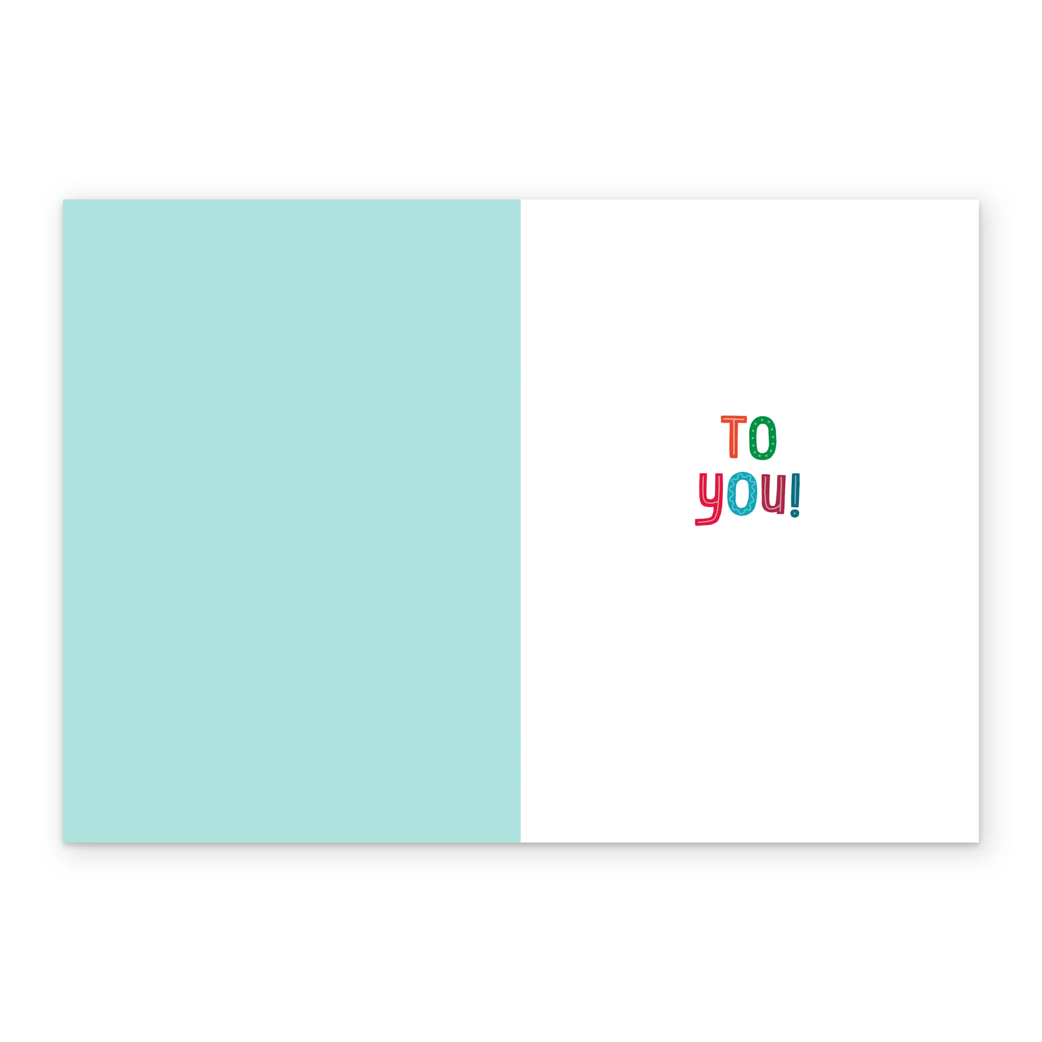 Personalised Modern Christmas Shoebox Colourful Text Card - Image 3