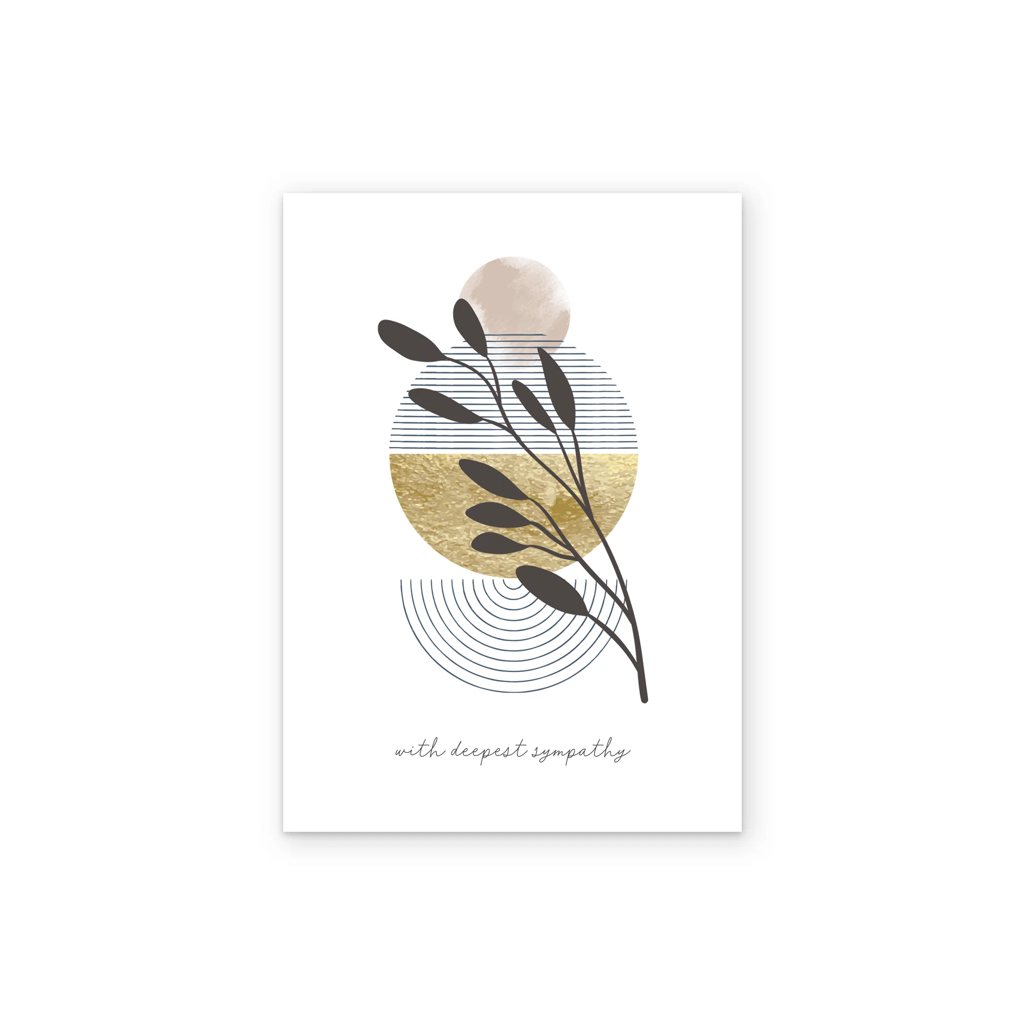 Personalised Modern Floral Sympathy Card - Image 2