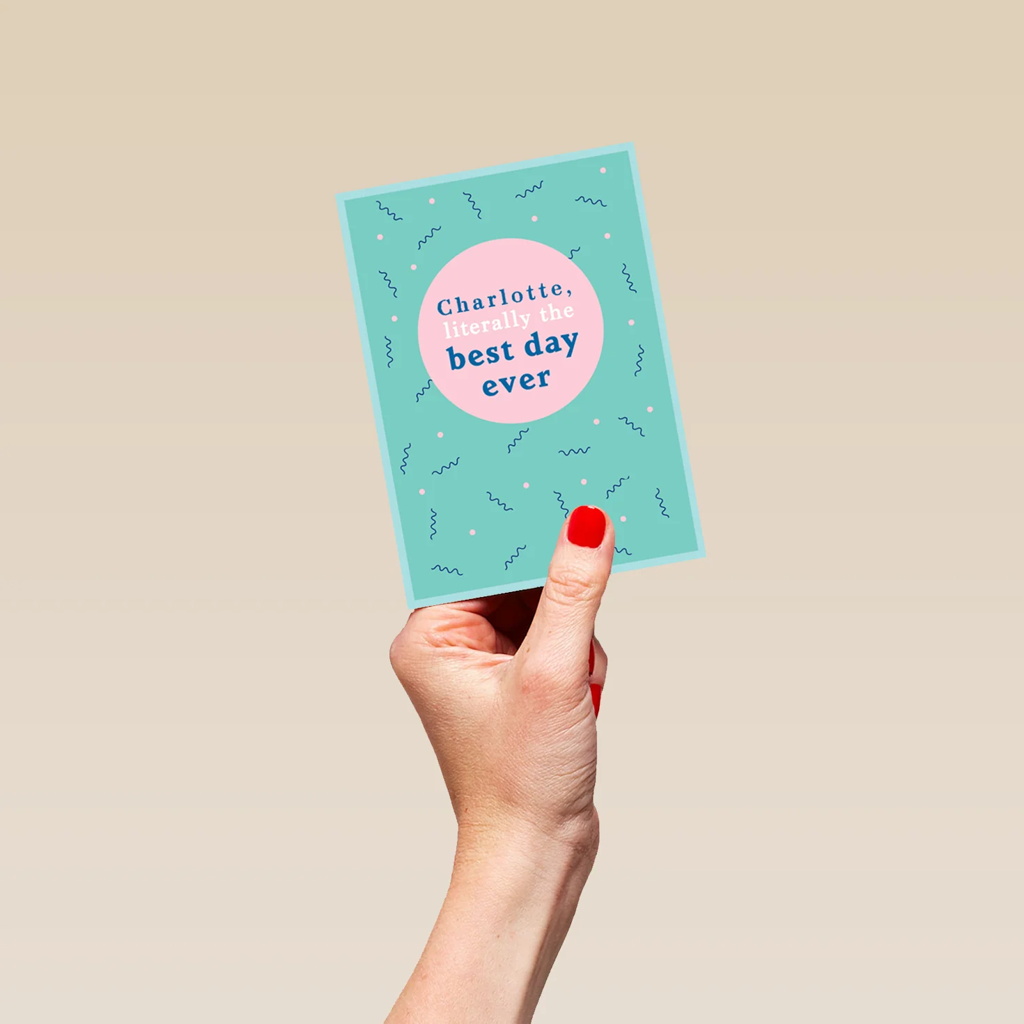 Personalised Modern Literally The Best Day Ever Birthday Card - Image 4
