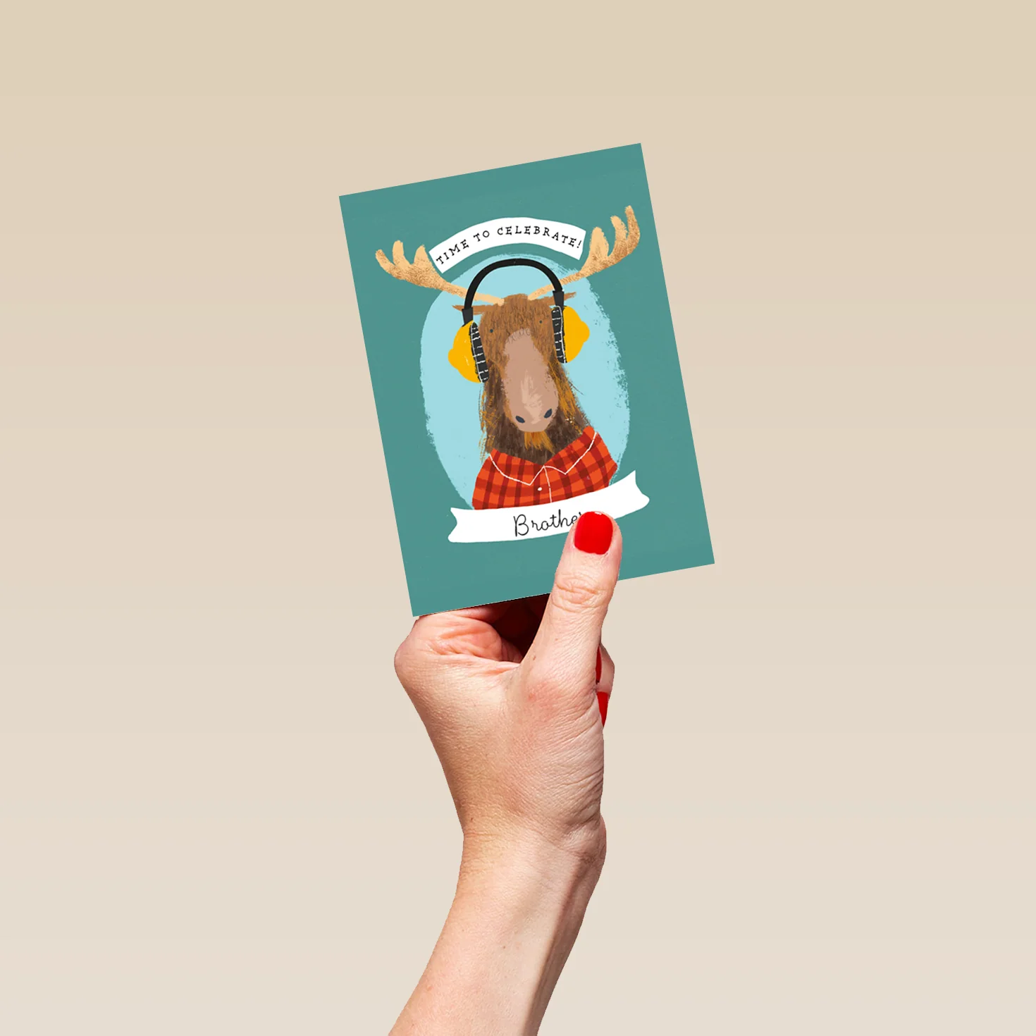 Personalised Moose Brother Card - Image 4