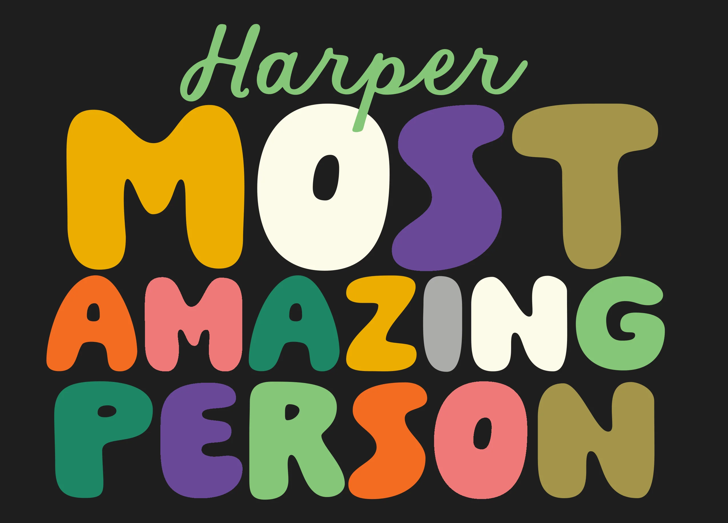 Personalised 'Most Amazing Person' Just to Say Card