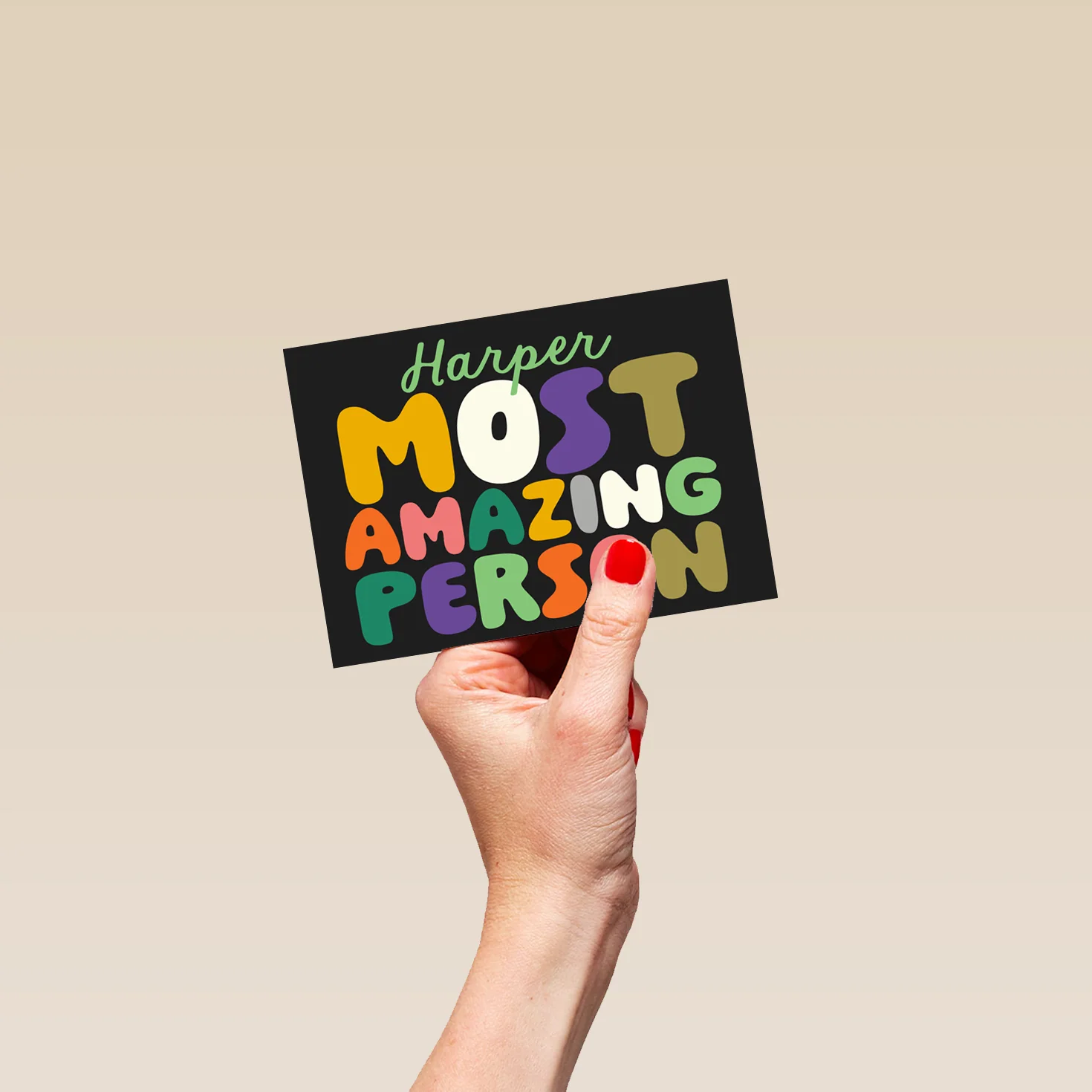 Personalised 'Most Amazing Person' Just to Say Card - Image 4