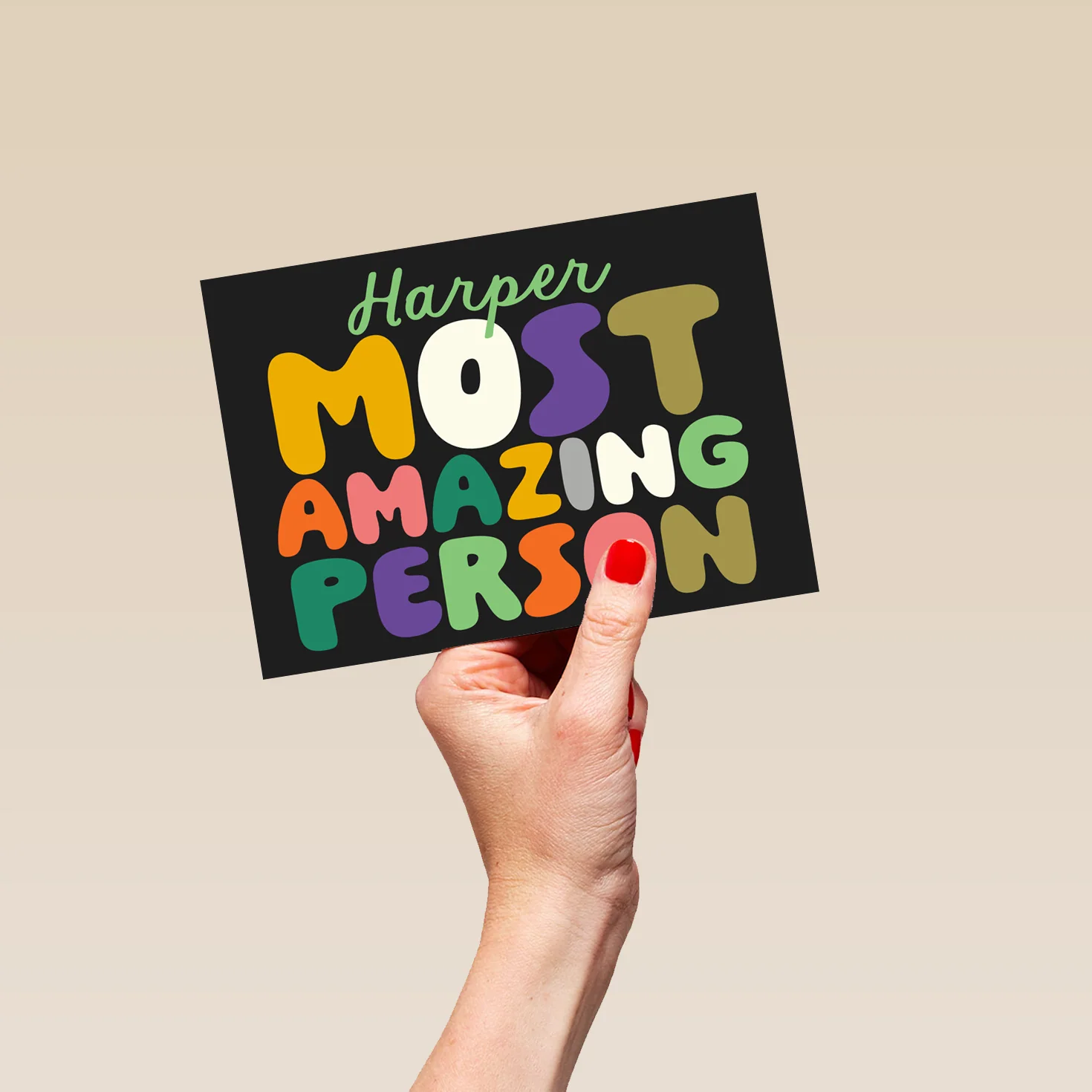 Personalised 'Most Amazing Person' Just to Say Card - Image 5
