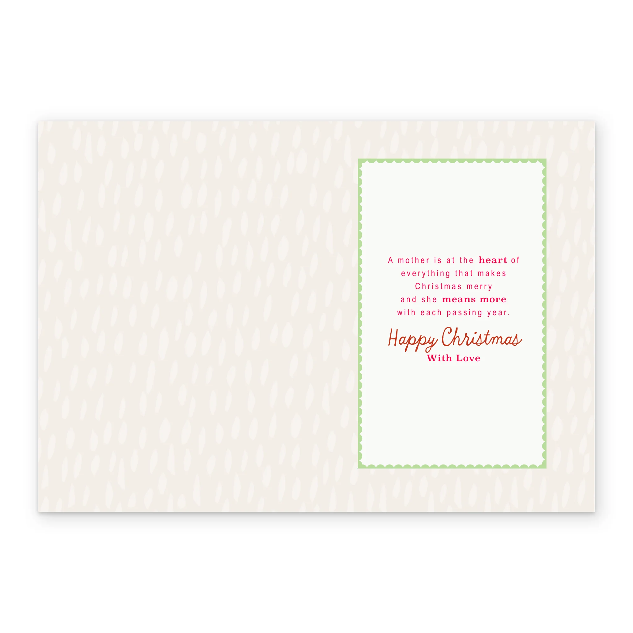 Personalised Mother Poem Christmas Card - Image 3