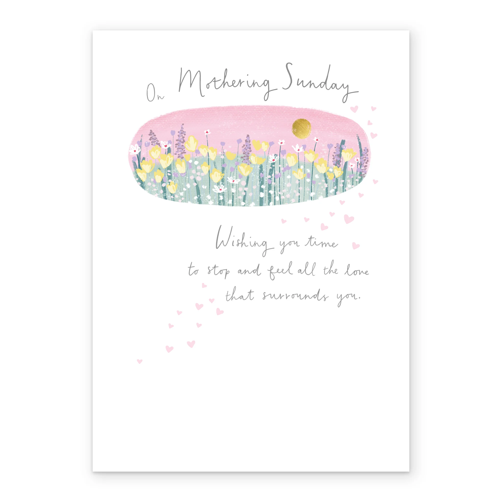Personalised Mothering Sunday Wildflowers and Classic Verse Mother's Day Card - Image 2