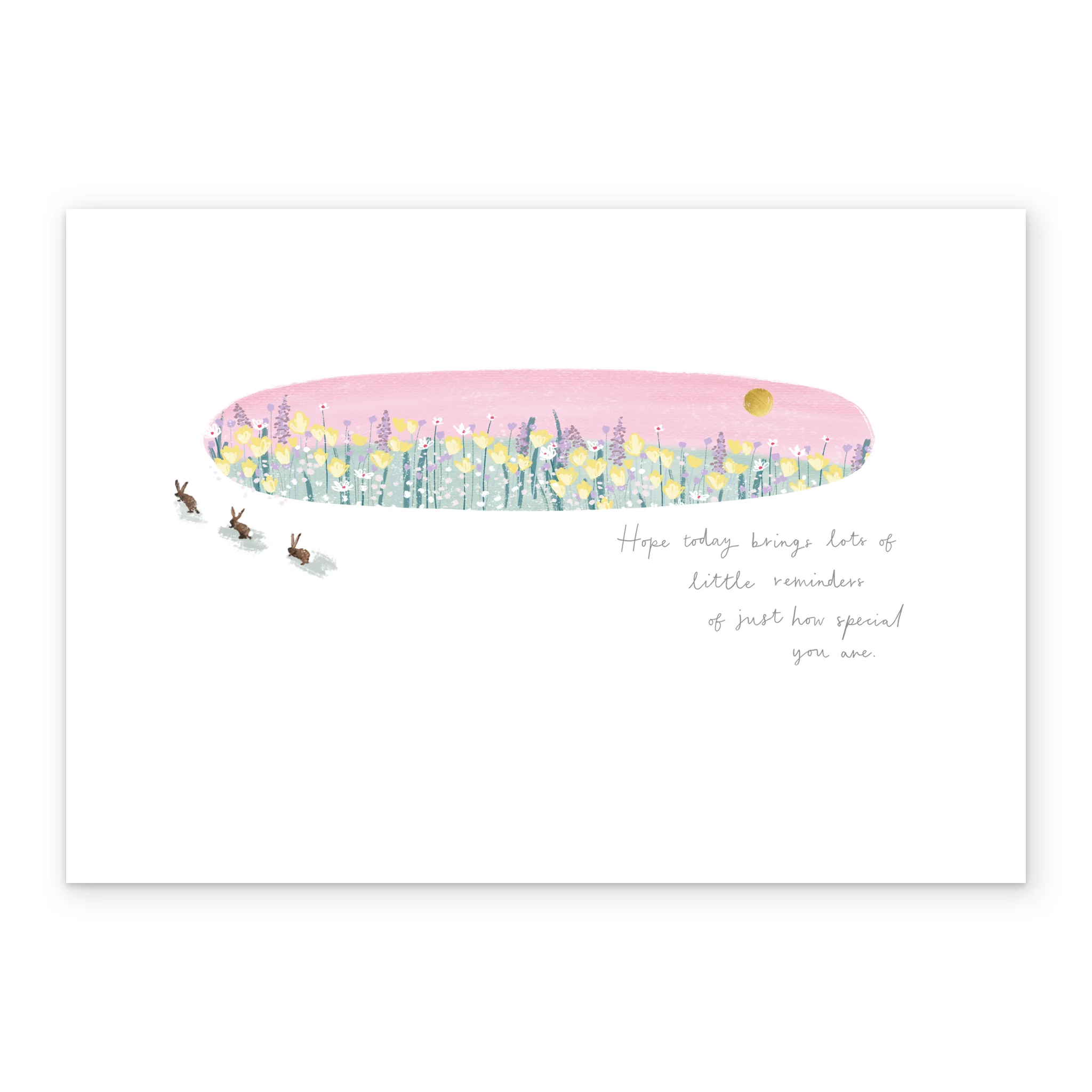 Personalised Mothering Sunday Wildflowers and Classic Verse Mother's Day Card - Image 3
