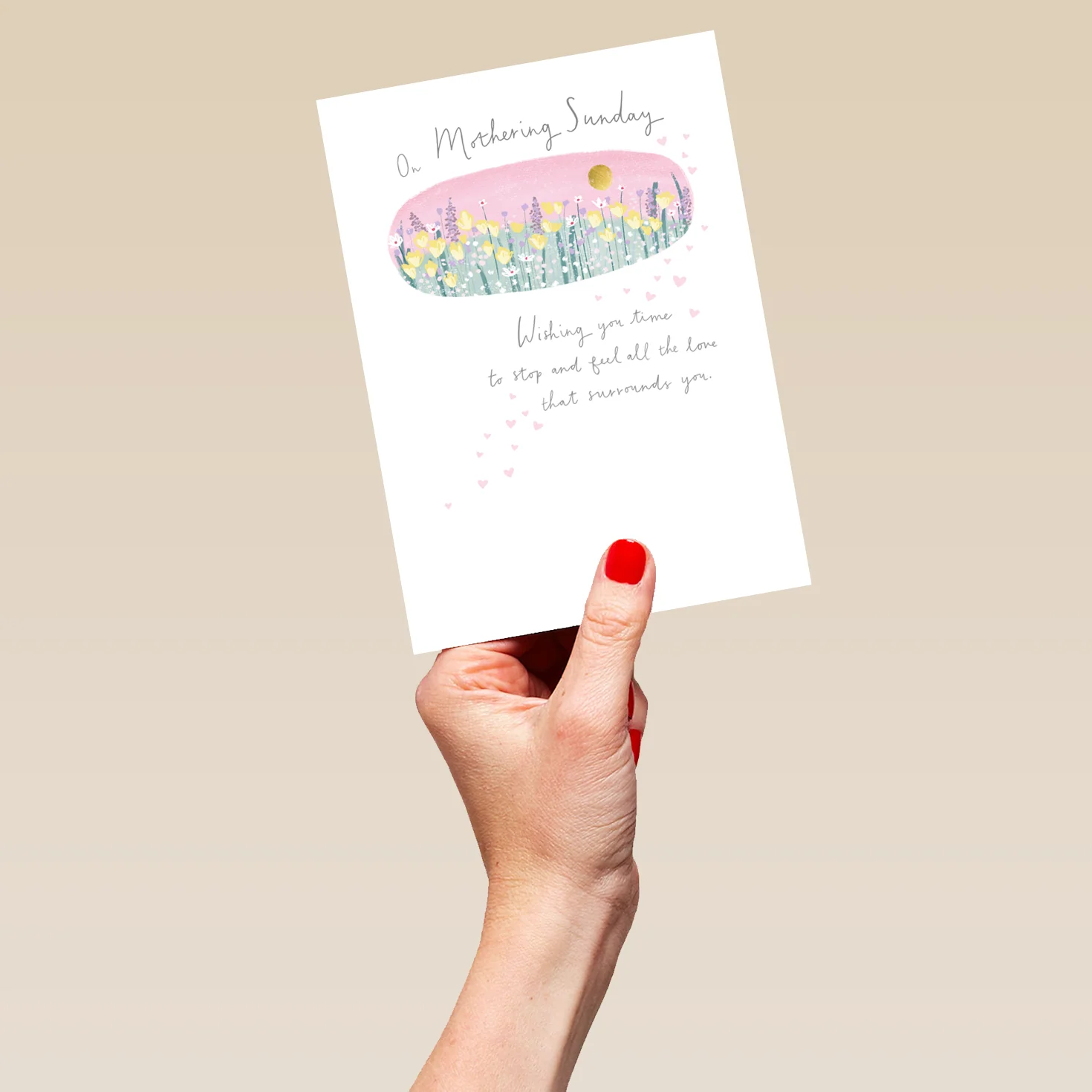 Personalised Mothering Sunday Wildflowers and Classic Verse Mother's Day Card - Image 5