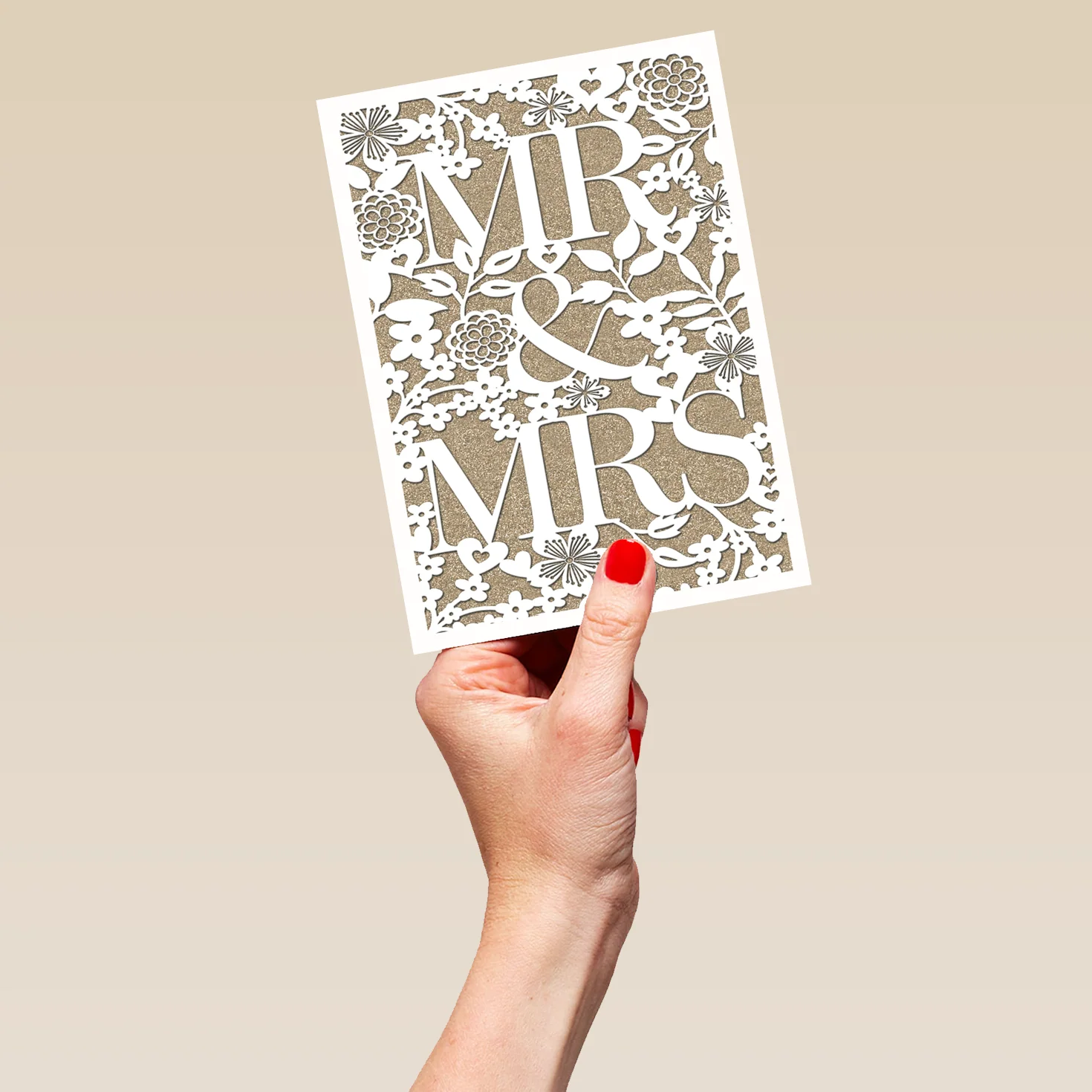 Personalised Mr & Mrs Wedding Card - Image 5