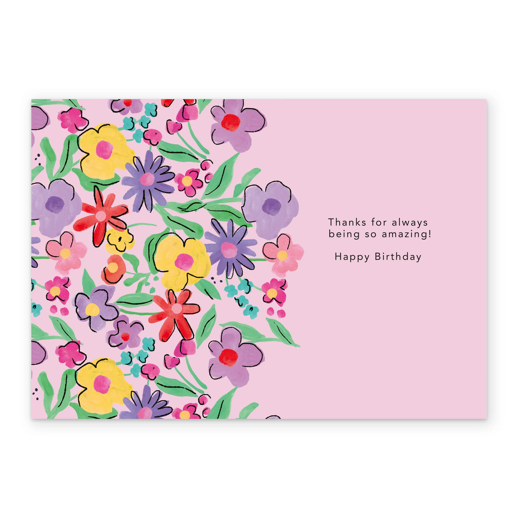 Personalised Multi-Coloured Flowers For Mum Photo Card - Image 3