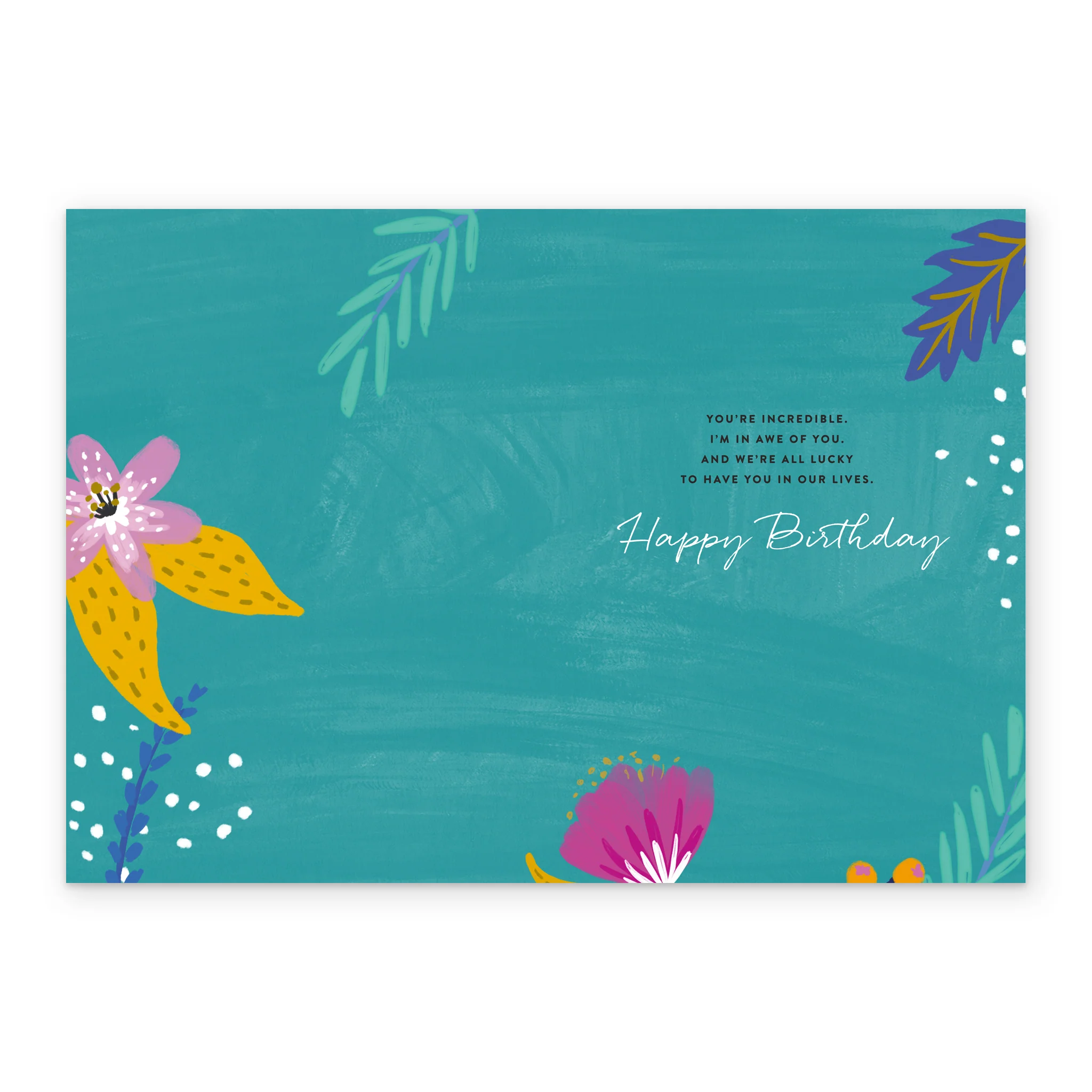 Personalised Multi-Coloured Flowers Sister Card - Image 3