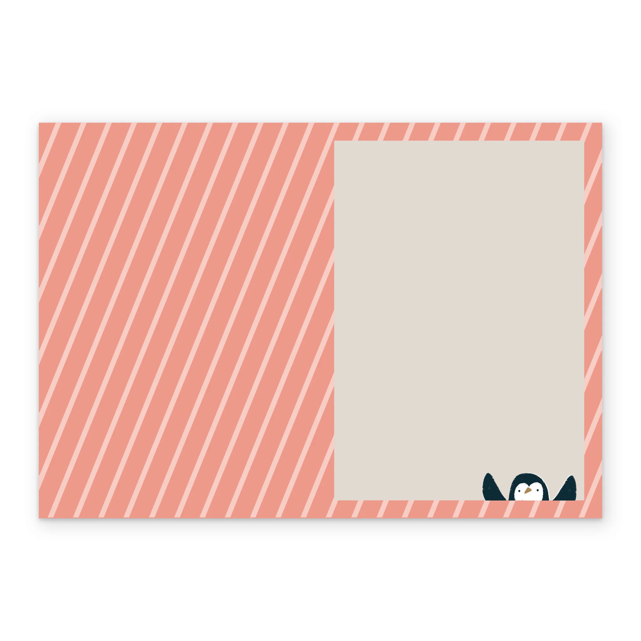 Personalised Multi-Photo Upload Penguins Christmas Card - Image 3