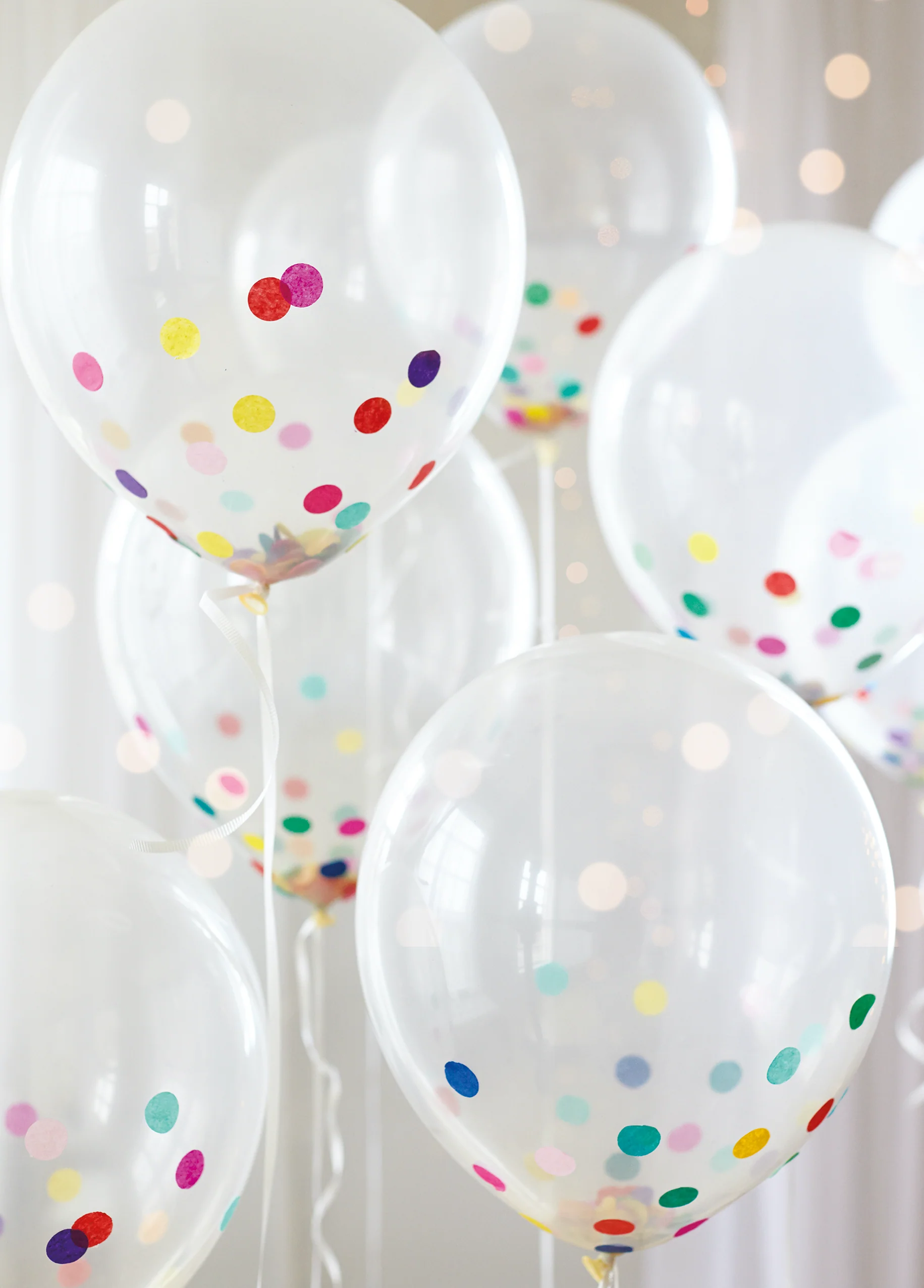 Personalised Multicoloured Balloons And Confetti Card