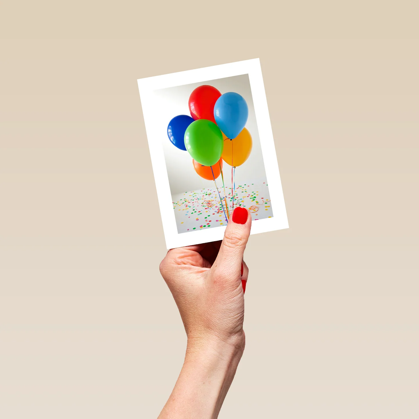 Personalised Multicoloured Balloons Card - Image 4